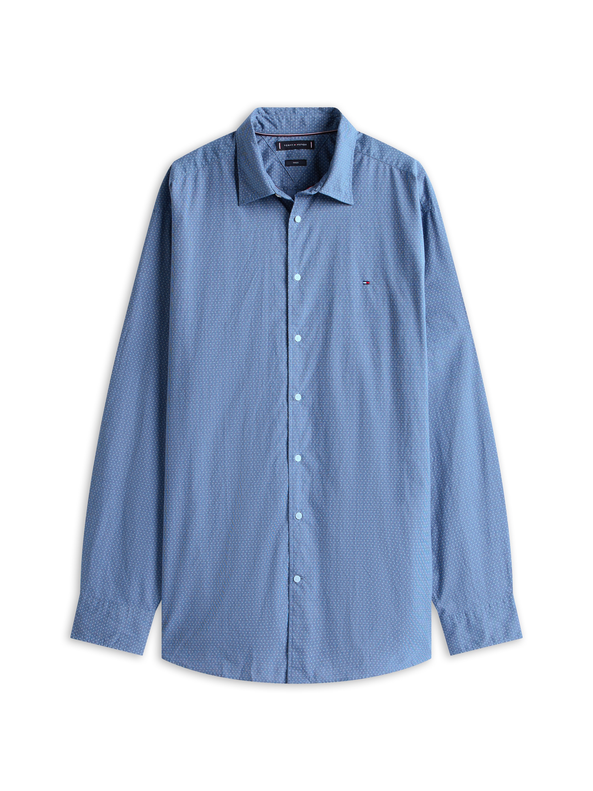 Tommy Hilfiger Big & Tall Langarmhemd »BT-FLEX POPLIN MINI PNT RF SRT-B«, Große Größen