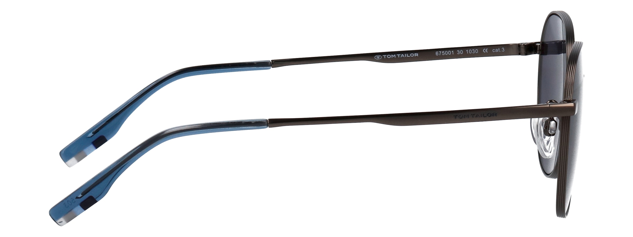 TOM TAILOR Sonnenbrille »Modell 675001« Form Panto, Logoschriftzug auf Bügel, Metallfassung