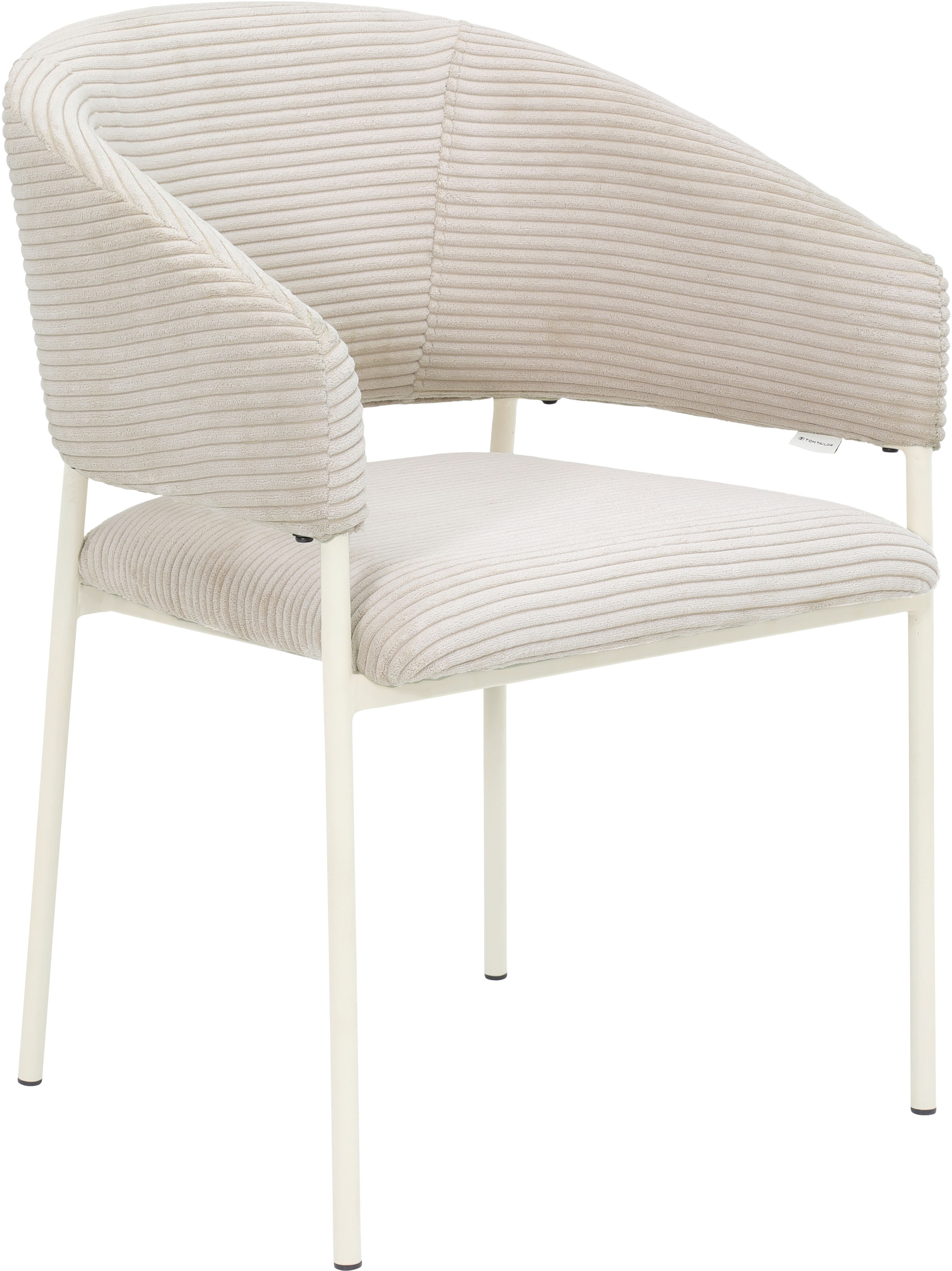 TOM TAILOR HOME Armlehnstuhl »EMBRACE ARMCHAIR« (Set) 2 Stk.Esszimmerstuhl, mit Armlehnen, 4-Fußgestell, Rückenausschnitt