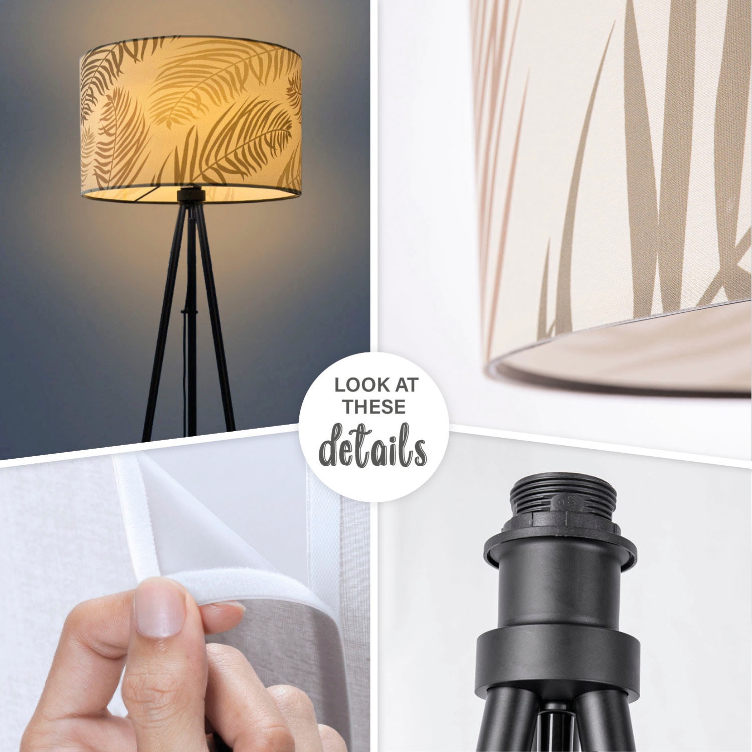 Paco Home Stehlampe »Trina Kuba«, online Jahren Lampenschirm kaufen Deko Wohnzimmer XXL Kinderzimmer mit Garantie 3 Schlafzimmer Zimmer Palme 