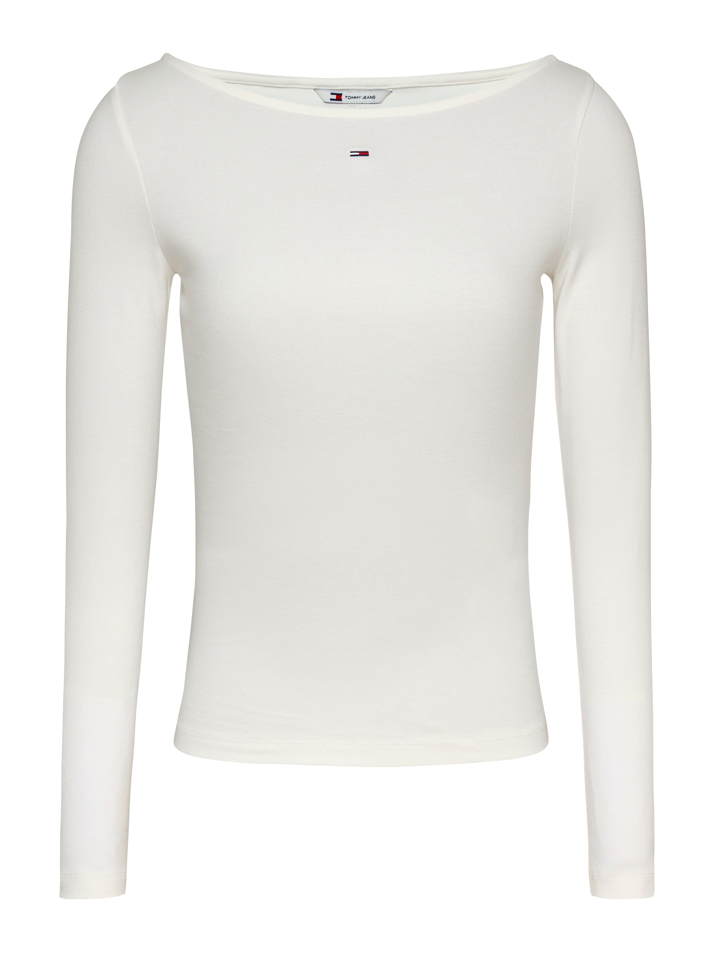 Tommy Jeans Langarmshirt »TJW BOAT NECK TOP LS«, mit Logostickerei