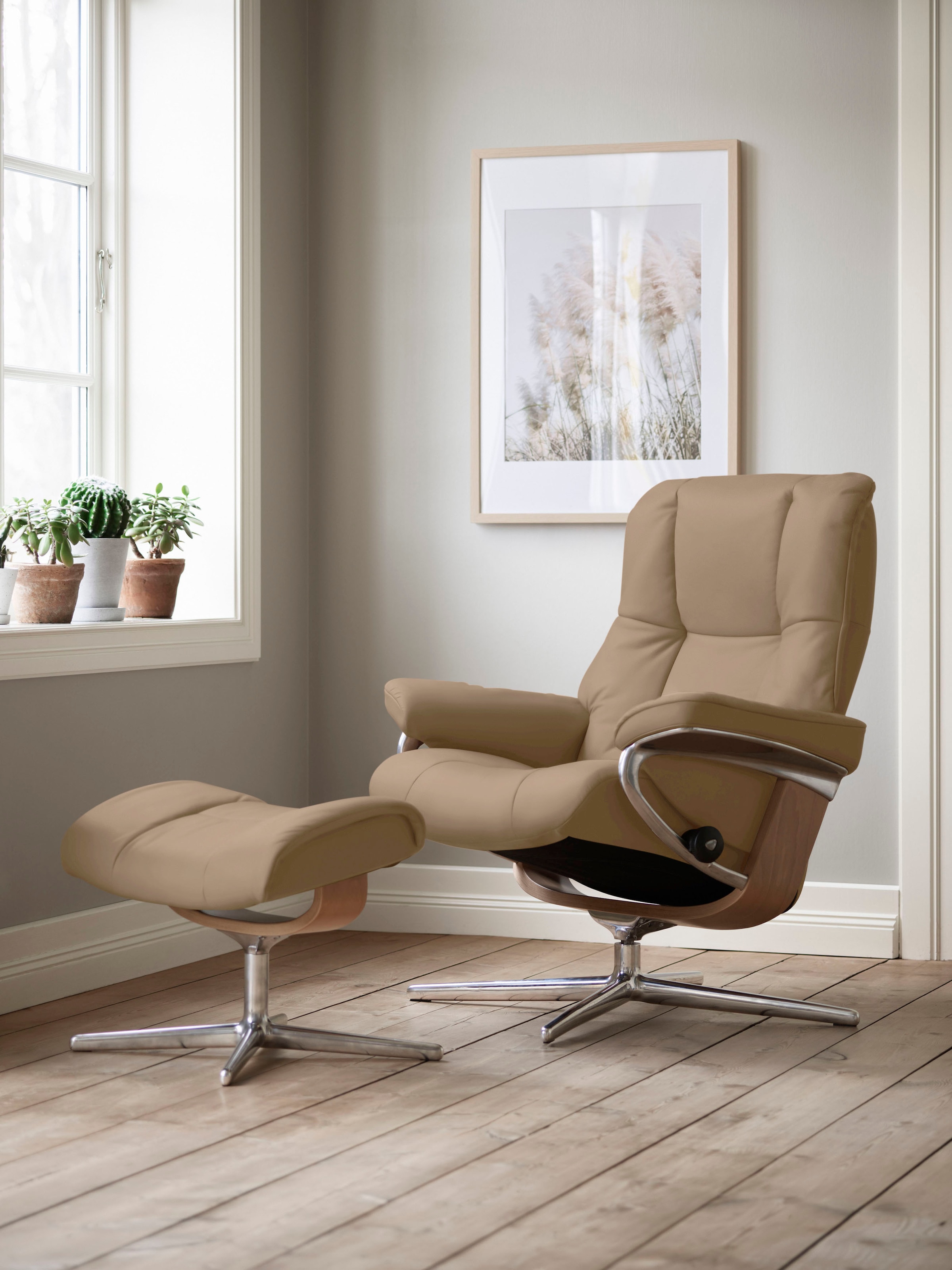 Stressless® Relaxsessel »Mayfair« mit Cross Base, Größe S, M & L, Holzakzent Eiche