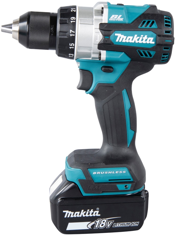 Makita Akku-Schlagbohrschrauber »DHP486RTJ«, (Set), inkl. 2 Akkus 18V / 5,0 Ah und Aufbewahrungskoffer