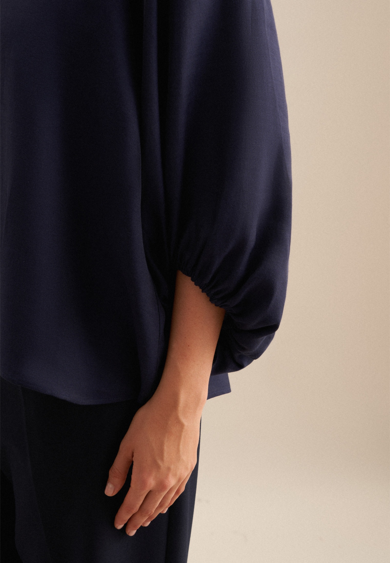 seidensticker Shirtbluse »Schwarze Rose«, 3/4-Arm V-Neck Uni