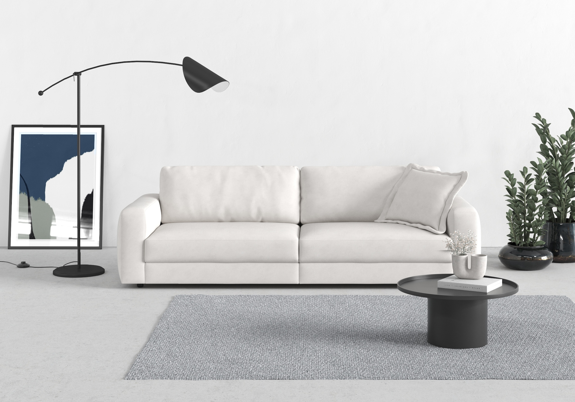 TRENDMANUFAKTUR Big-Sofa »Bourbon«, (2 St.), extra tiefe Sitzfläche, wahlweise mit Sitztiefenverstellung bestellbar