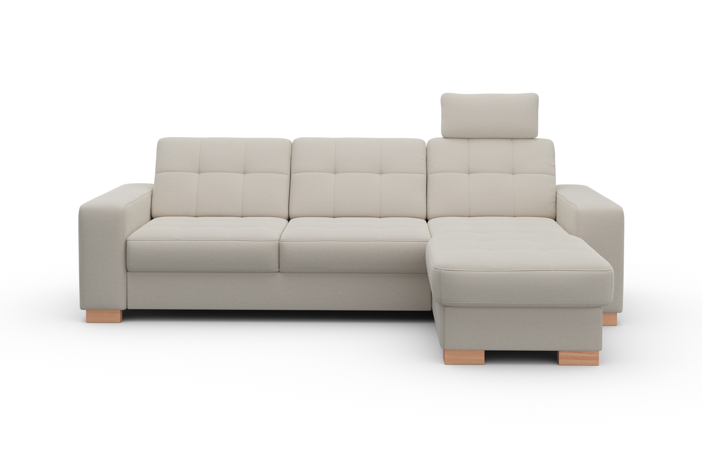 sit&more Ecksofa »Quincy L-Form«, wahlweise mit Bettfunktion und Bettkasten