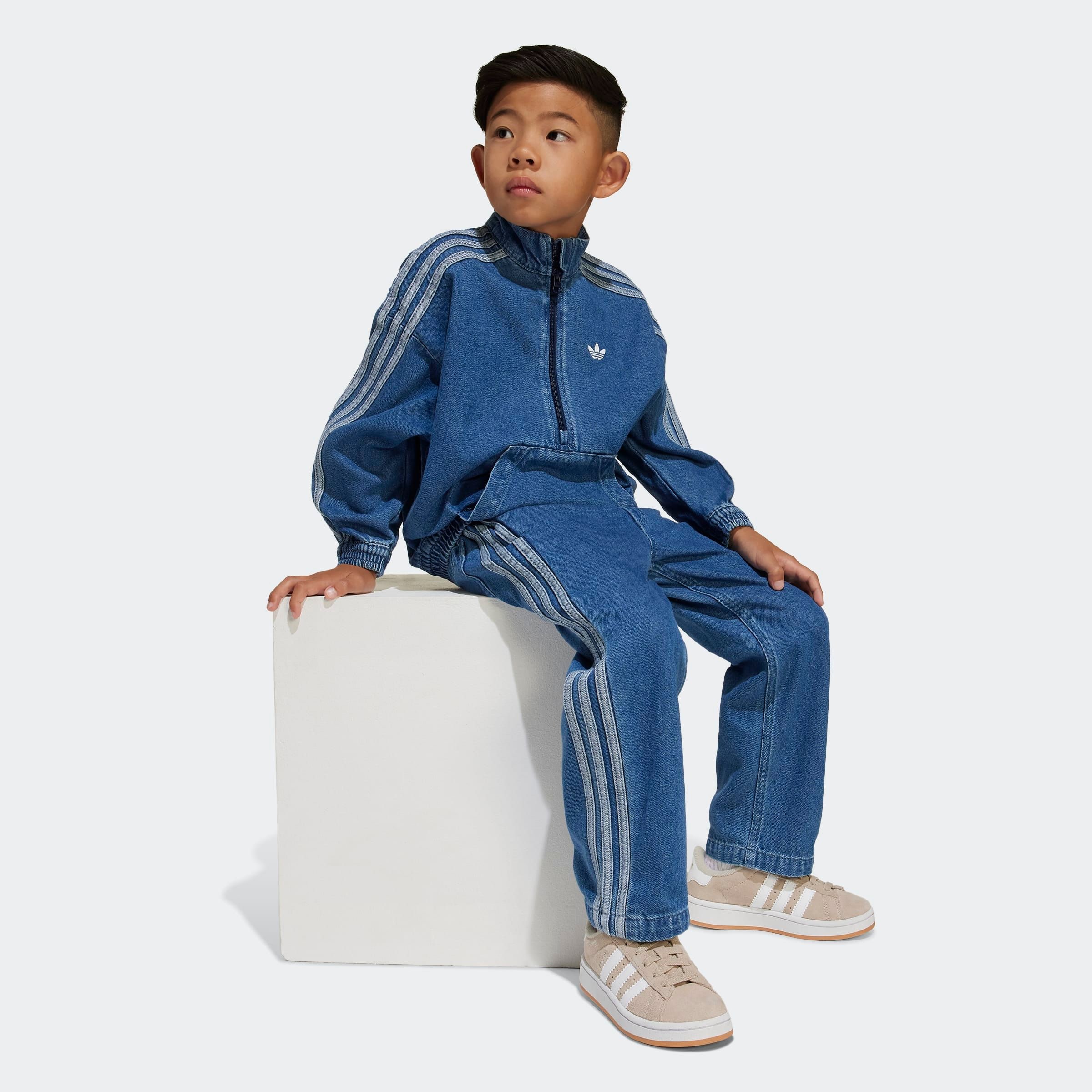 adidas Originals Trainingsanzug »DENIM SET« 2 Stk. für Kinder, zweiteiliges Set, aus Baumwolle