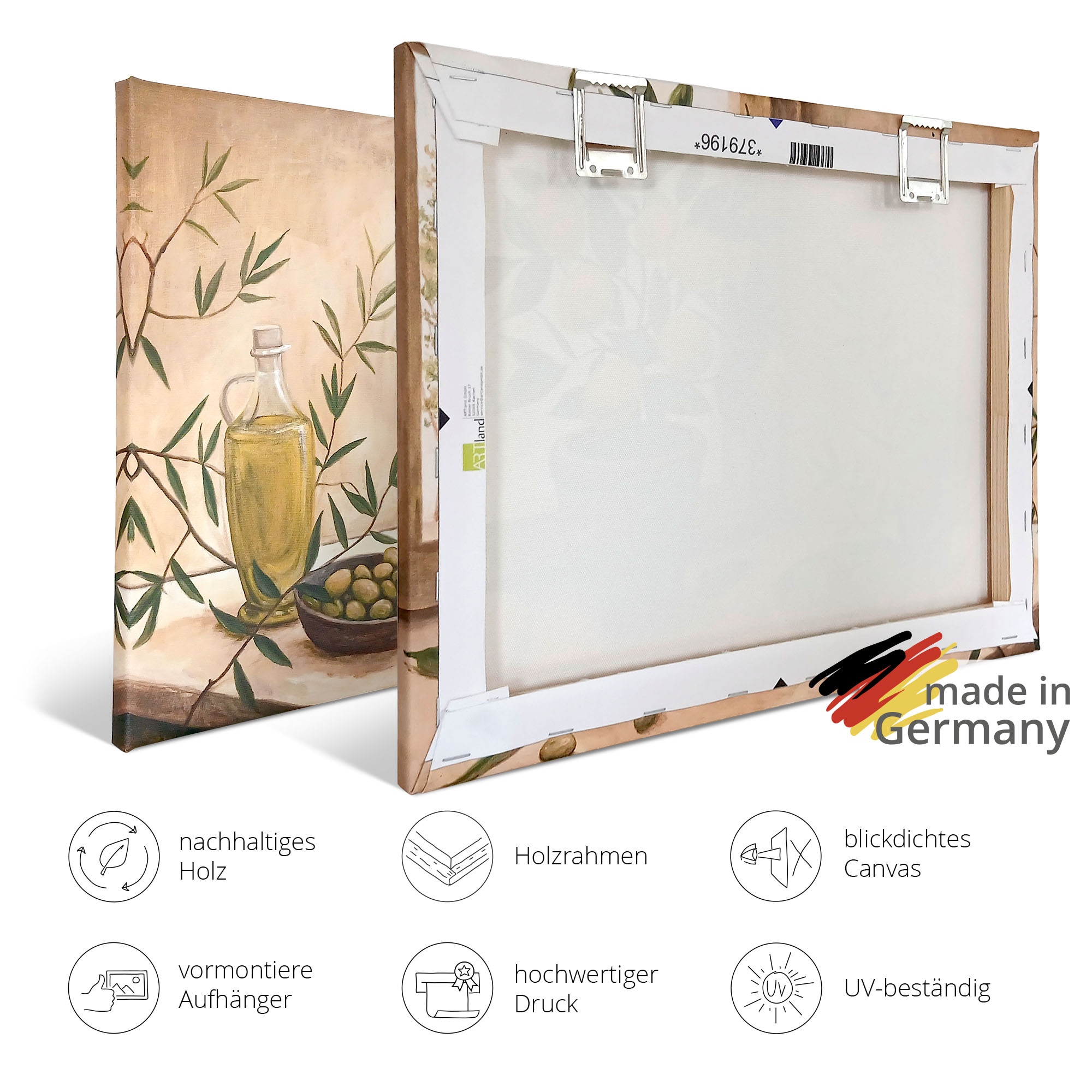 Artland Wandbild »Green field« Wiesen & Baumbilder 1 Stk. tlg. als Alubild, Leinwandbild, Poster, Wandaufkleber in verschied. Größen