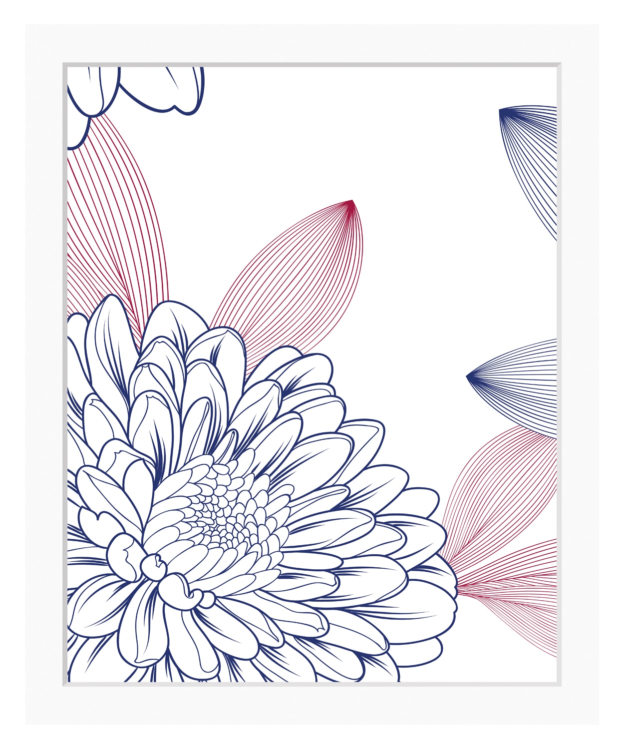 queence Bild »Lia« Blumen | Kunst | Pflanzen | Pflanzenbilder Set,  Blumen, gerahmt