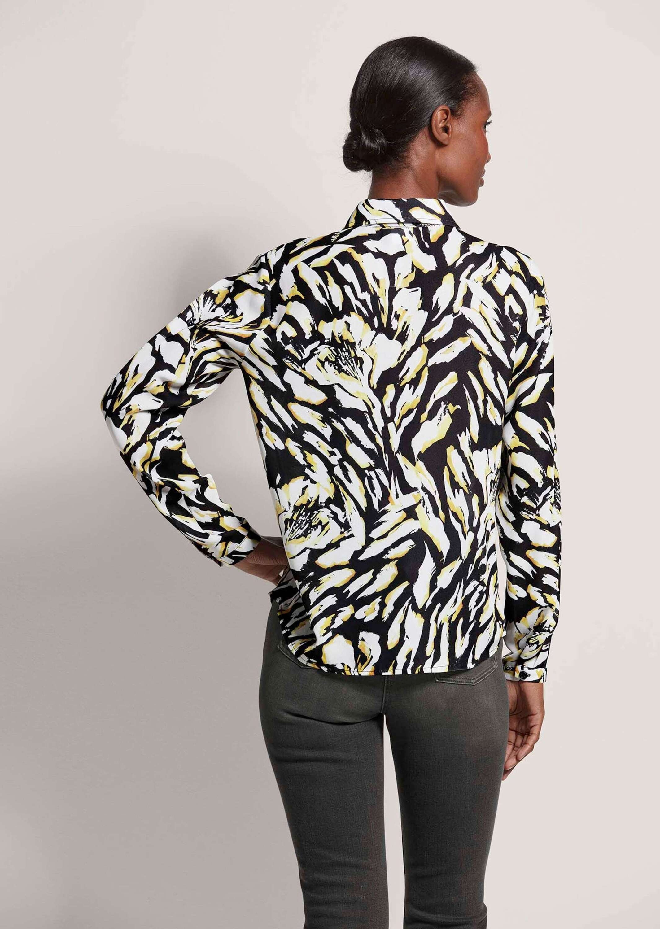 MADELEINE Hemdbluse »Bluse Hemdbluse mit Unikat-Print«