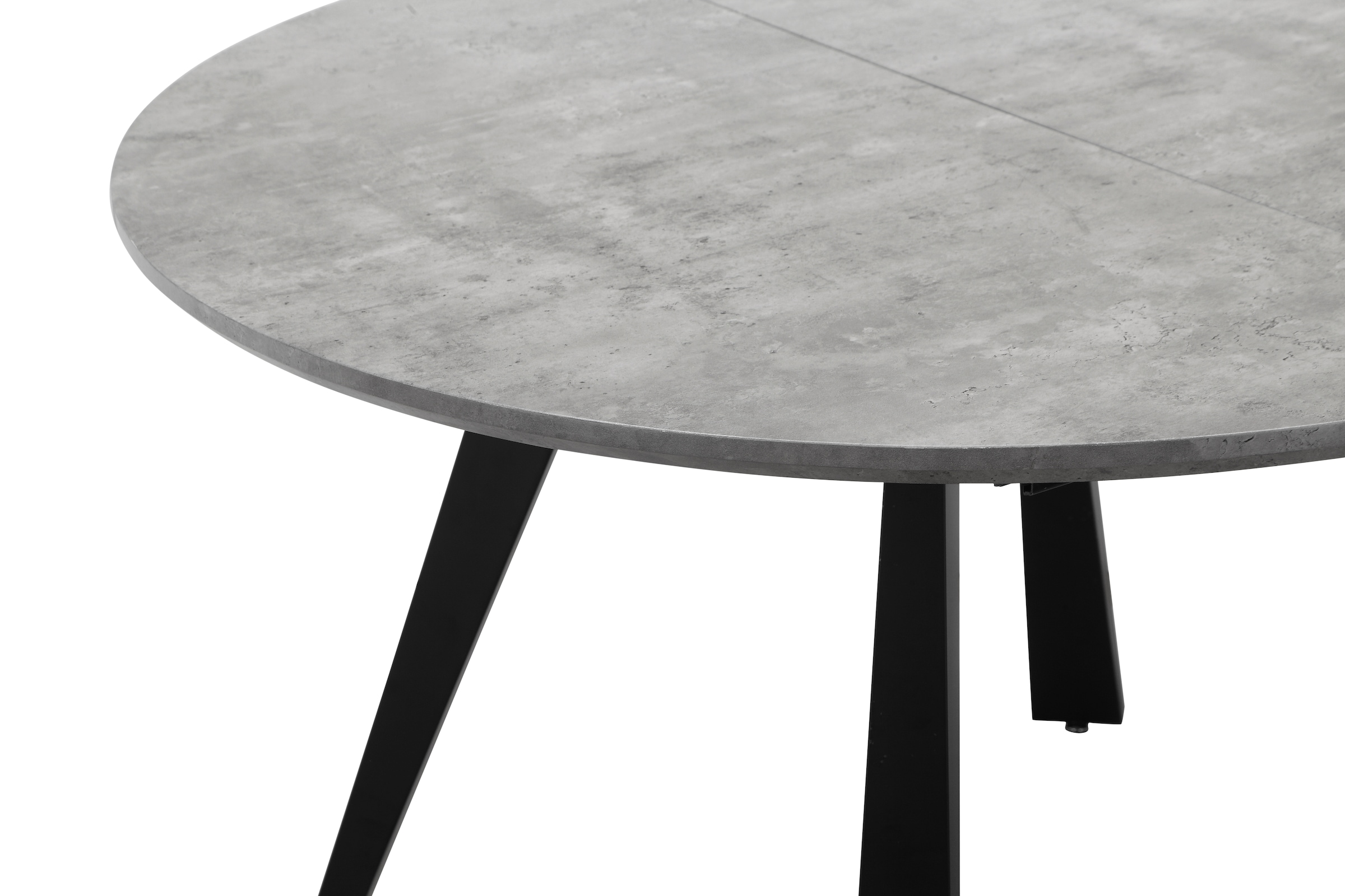 Home affaire Esstisch »Beaufay«, (1 St.), Tischplatte in Beton Optik, Gestell aus Metall schwarz, Höhe 75,5 cm