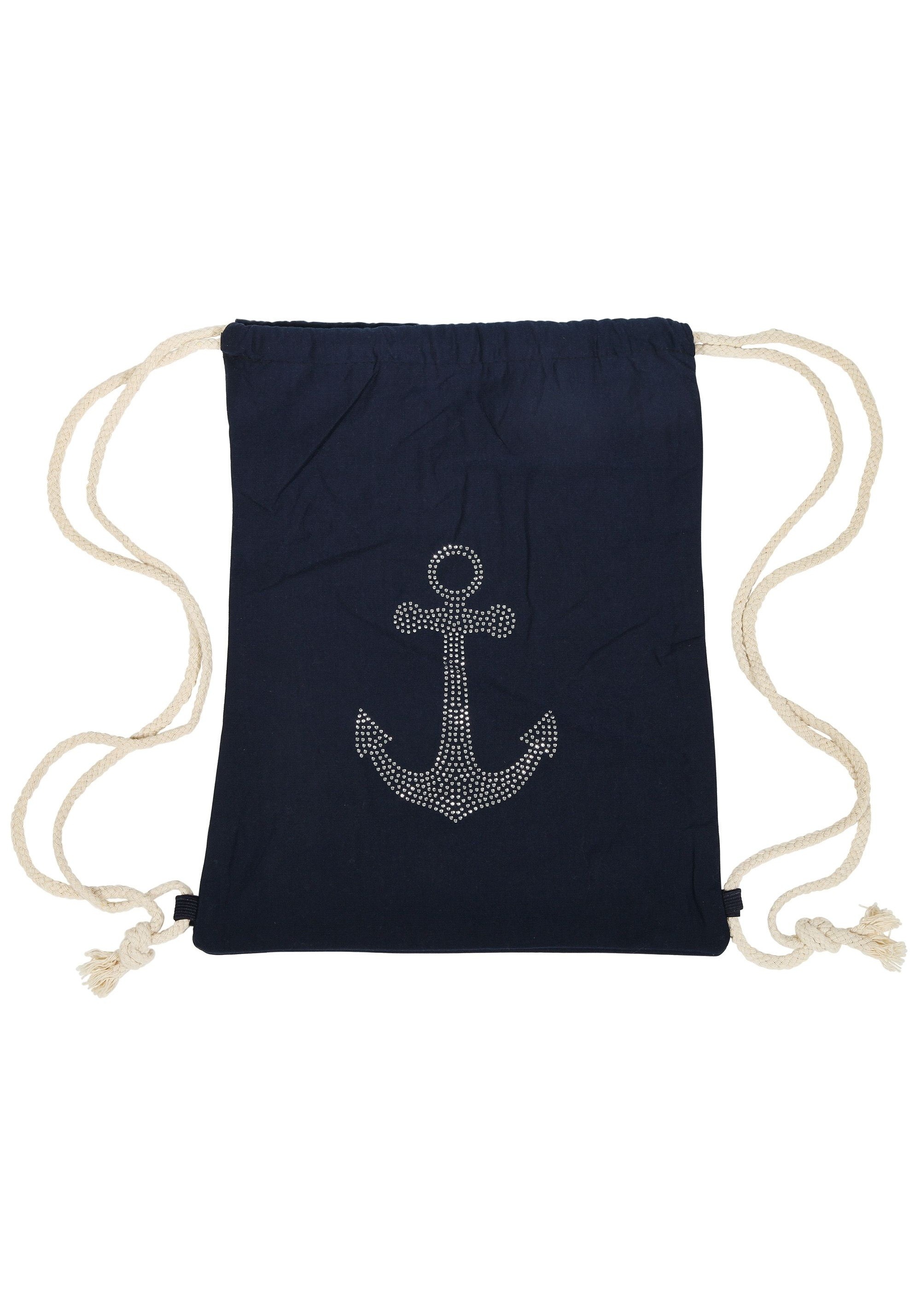 Cham Cham Turnbeutel »Turnbeutel aus Textil, Anker mit Strass«