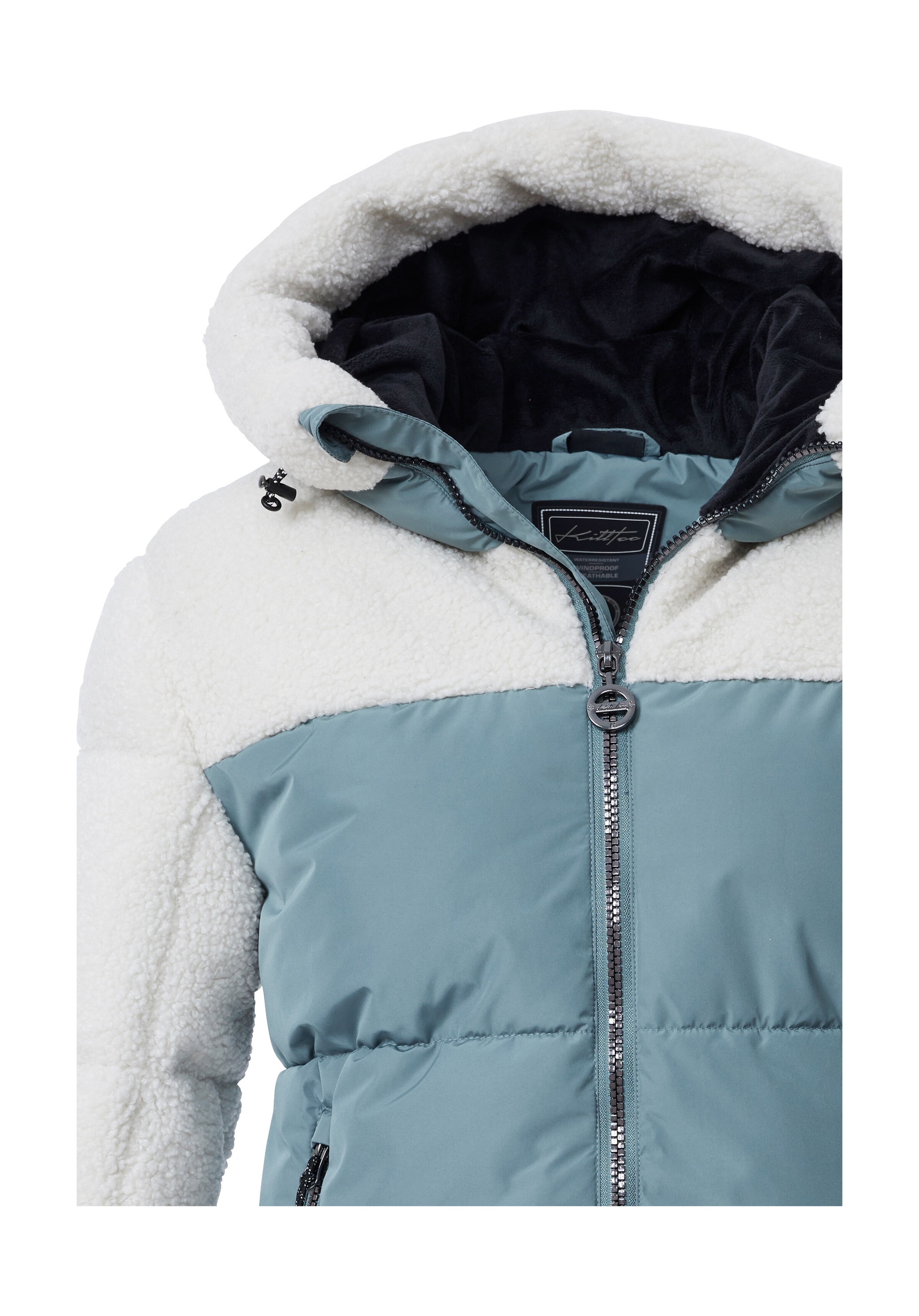 Killtec Skijacke »KSW 111 WMN SKI QLTD JCKT« Damen Ski-Steppjacke mit Glitzerstreifen und abnehmbaren Schneefang