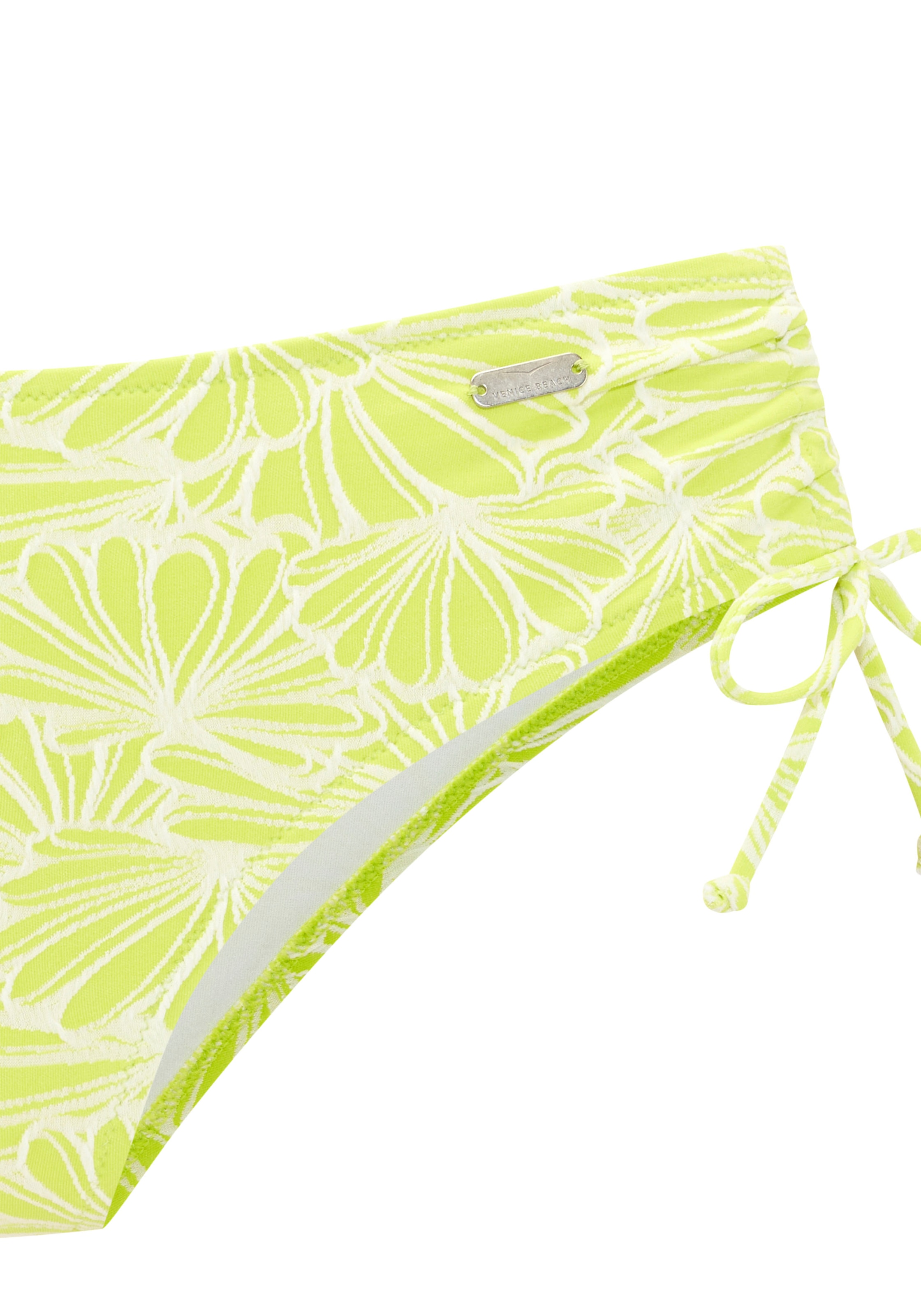 Venice Beach Bikini-Hose »Peony«, in höherer Schnittform und modischer Strukturware