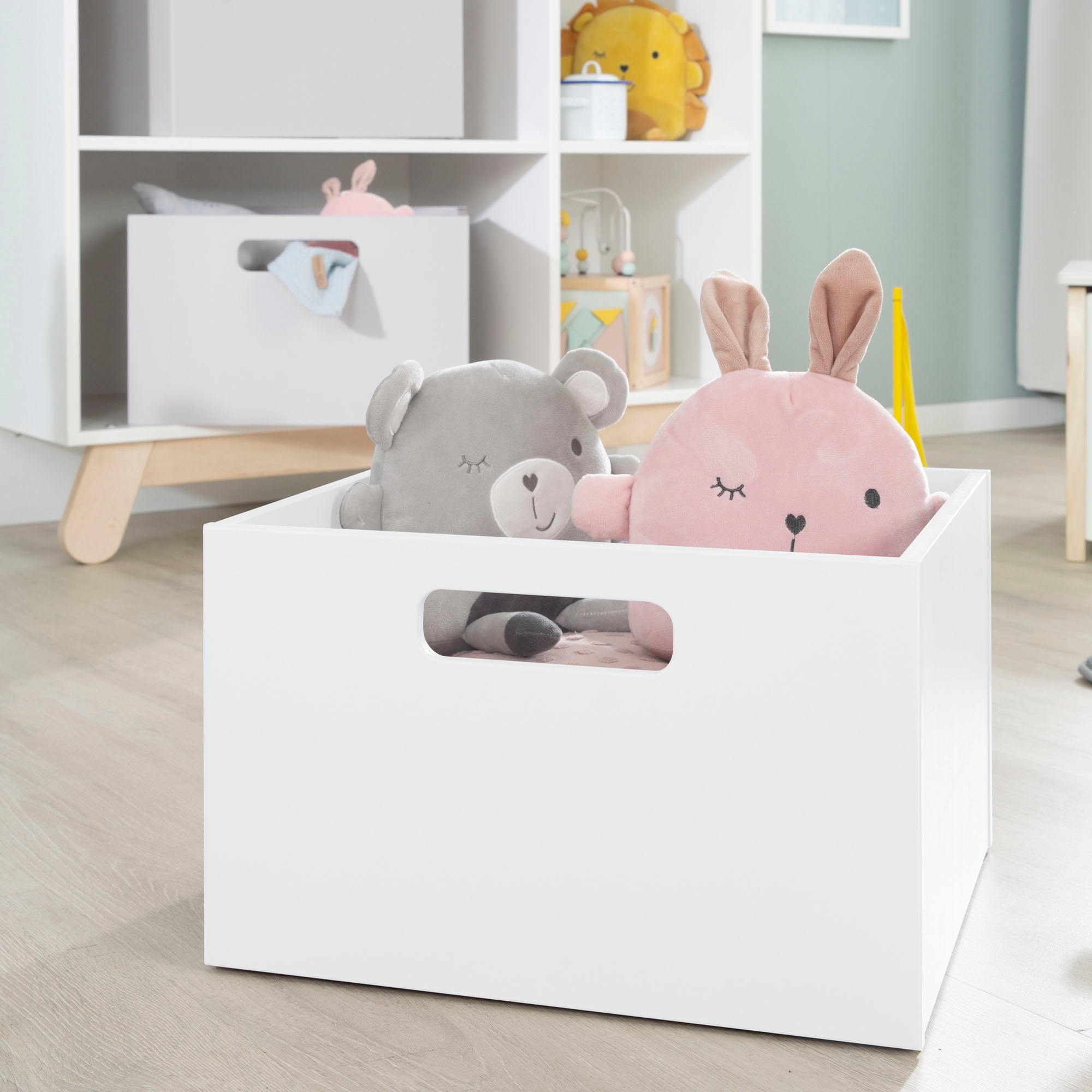 roba® Aufbewahrungsbox »weiß«, aus Holz; Organizer für Spielzeug