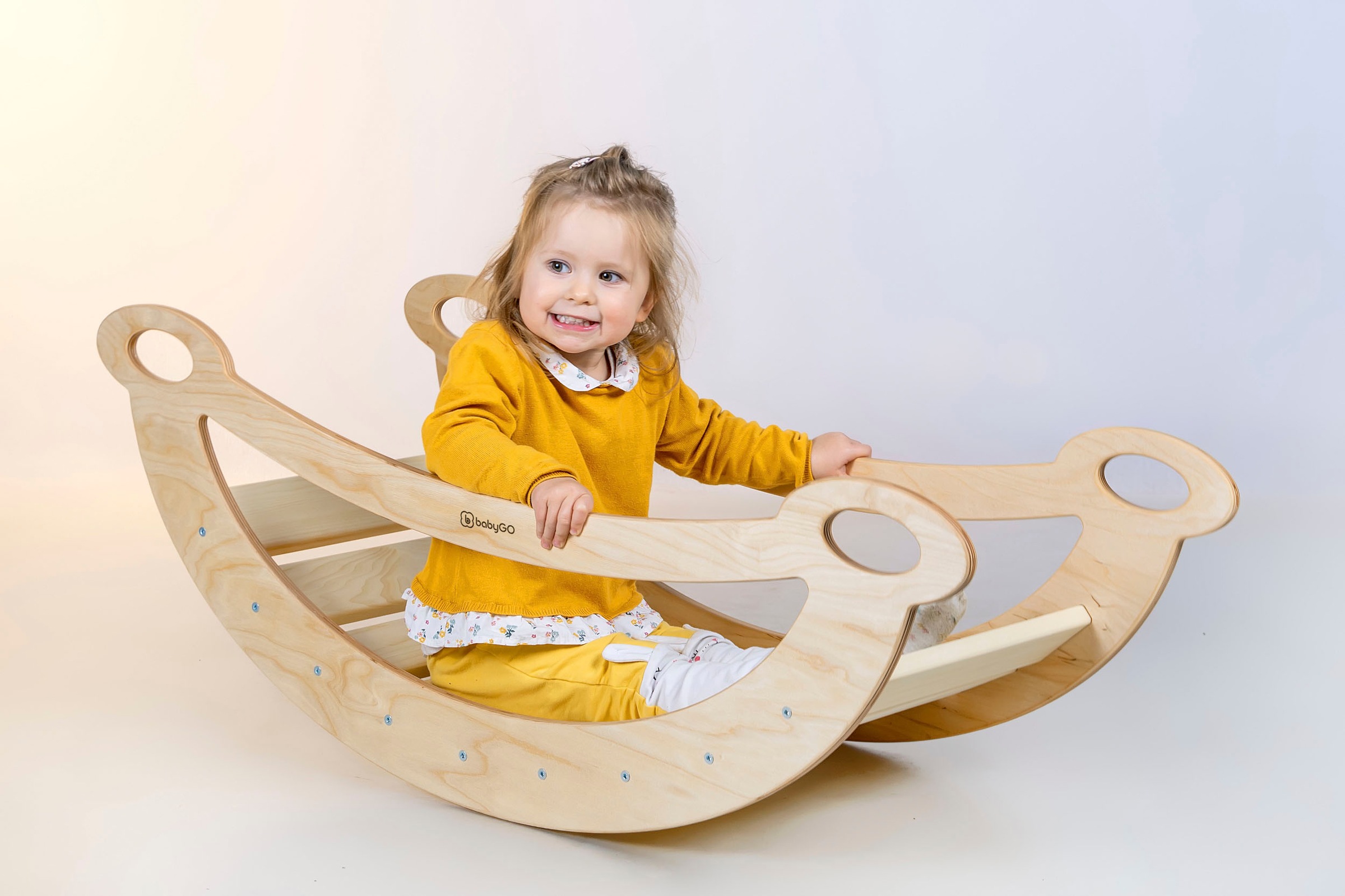 BabyGo Wippe »Woodland Bogenwippe, Seesaw mit Polstereinlage«, Made in Europe