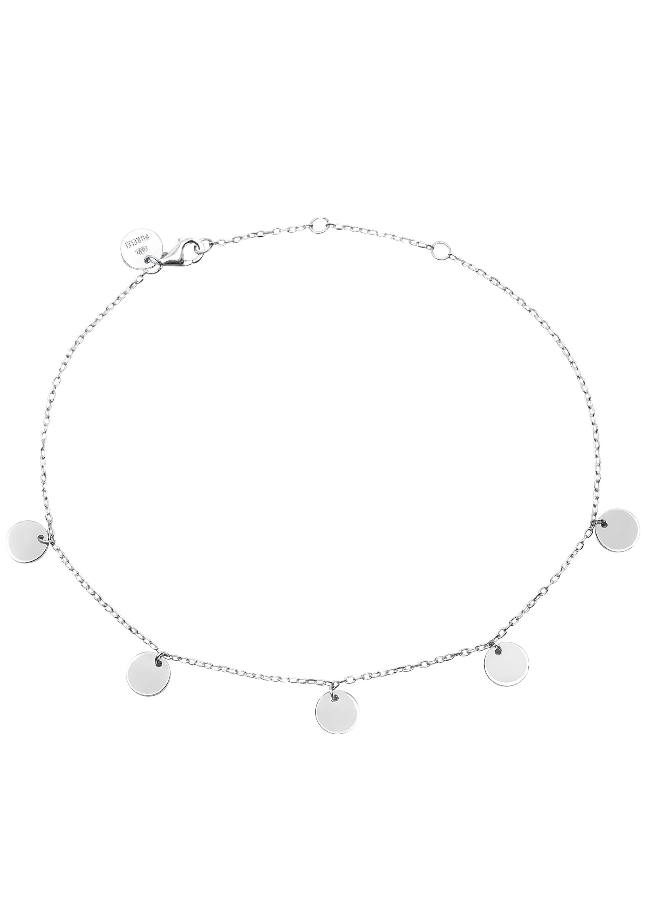 Fußkette mit Anhänger »Schmuck Geschenk Kalea, Plättchen, Kreis, rund,...