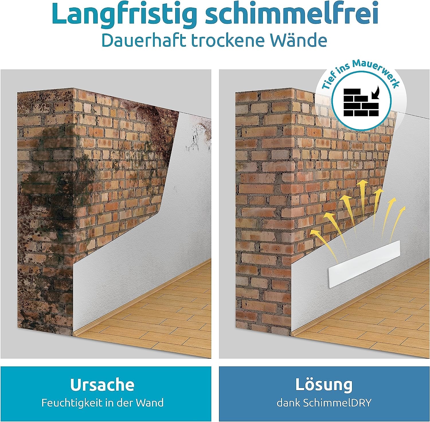 Technaxx Infrarotheizung »Schimmel Dry-Set«, 2 Heizelemente gegen Schimmel in der Wand