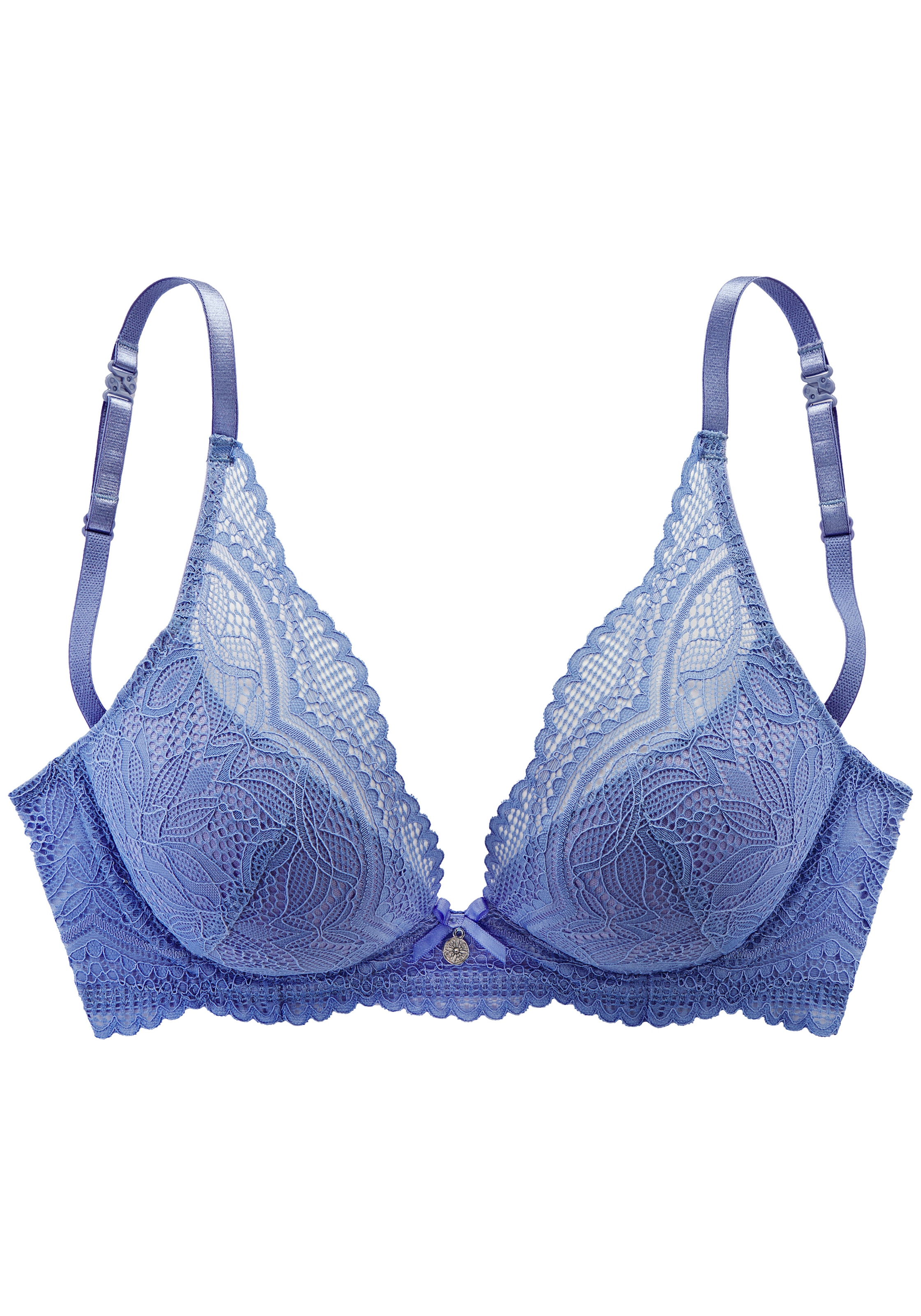Nuance Neckholder-BH »Vivianna« mit verschiedenen Tragevarianten, mit floraler Spitze, Dessous