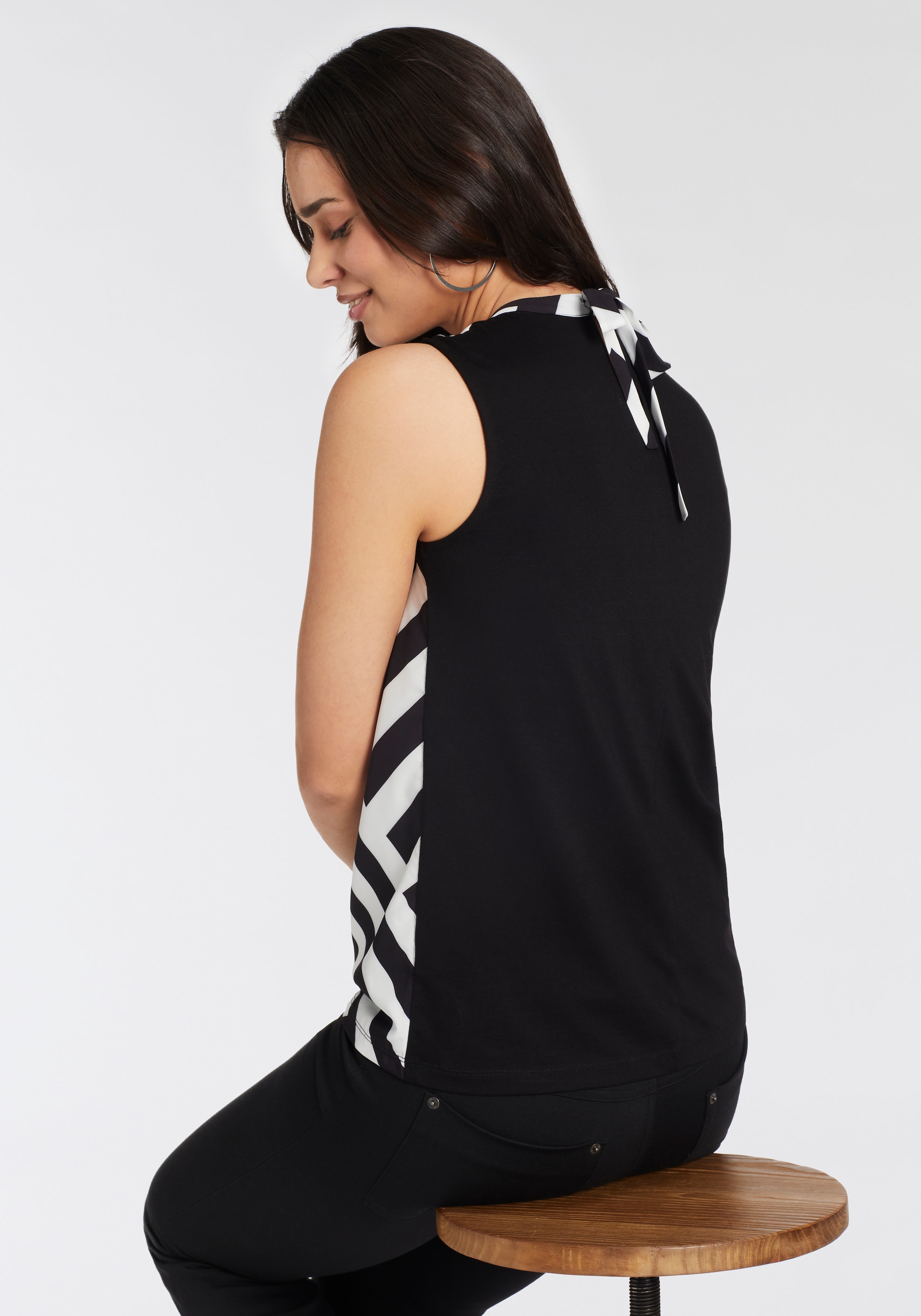 Laura Scott Blusentop, mit modernem Allover-Print