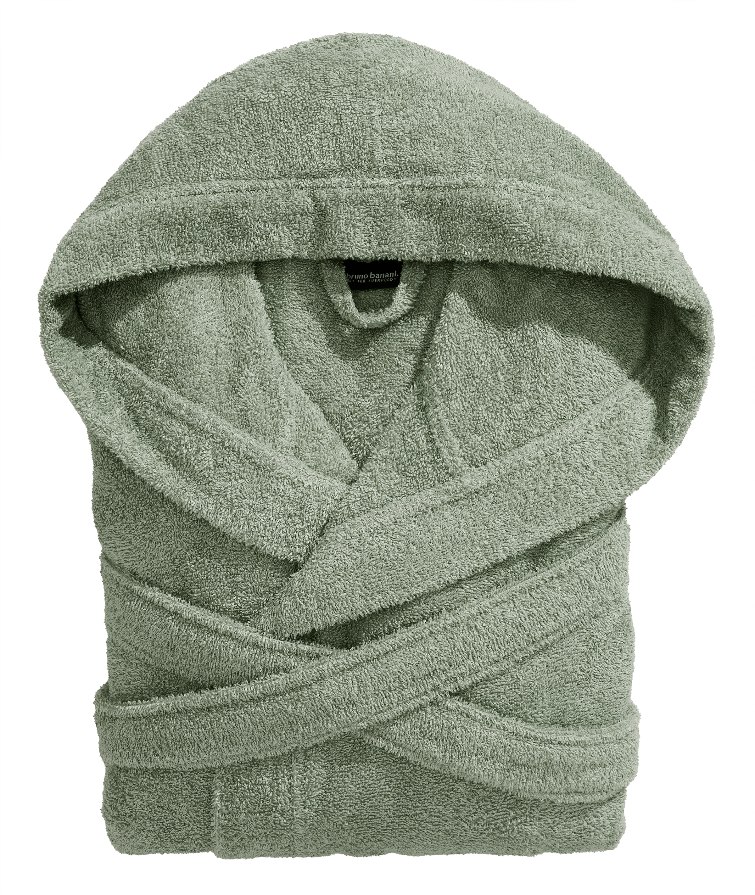 Bruno Banani Unisex-Bademantel »Robby, ideal für Sauna & Spa, Standardlänge & Überlänge« 1 Stk. Damen & Herren Bademäntel, Baumwolle, mit Taschen, Sauna, XS-3XL