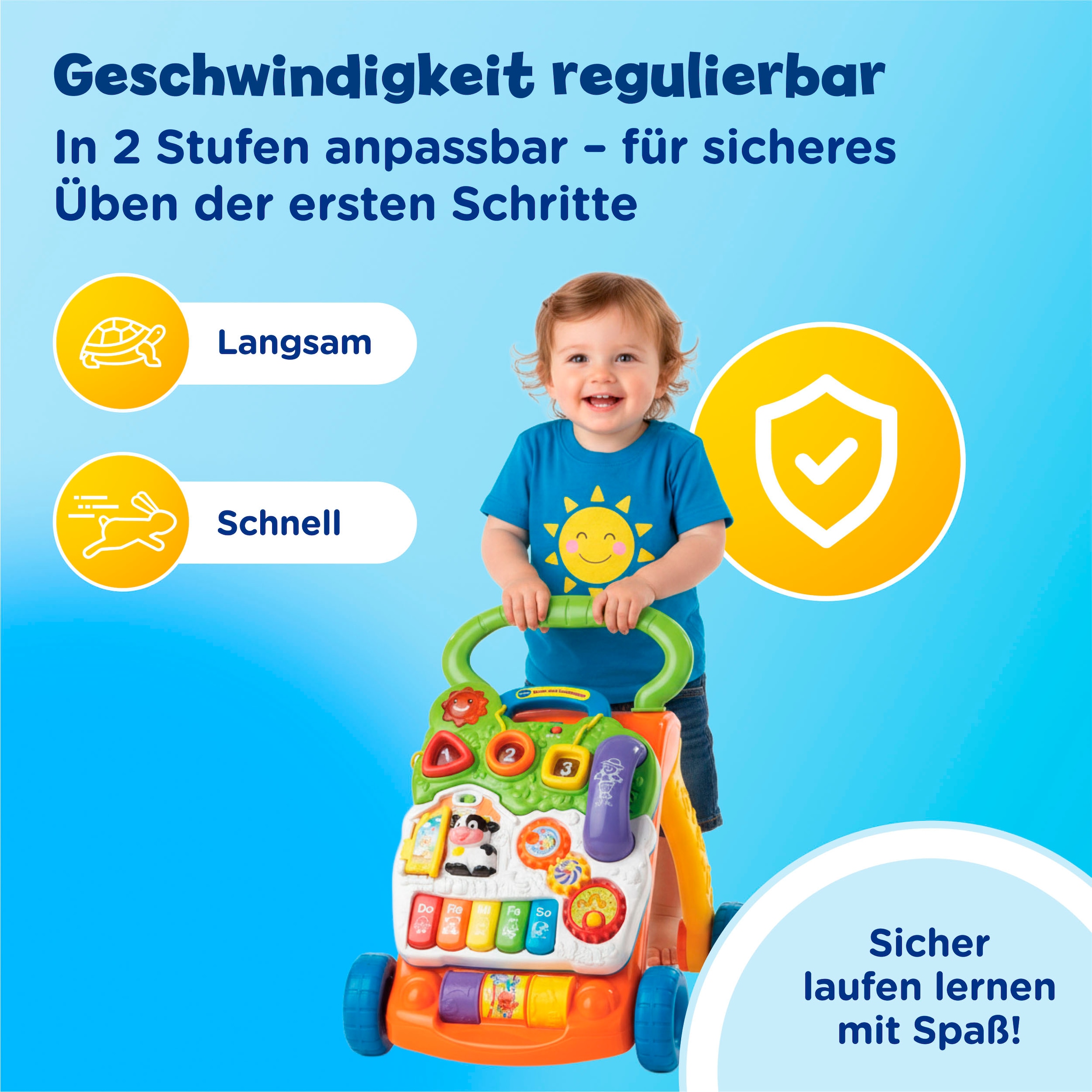 Vtech® Lauflernwagen »VTechBaby, Spiel-und Laufwagen« mit 11 Kindermelodien