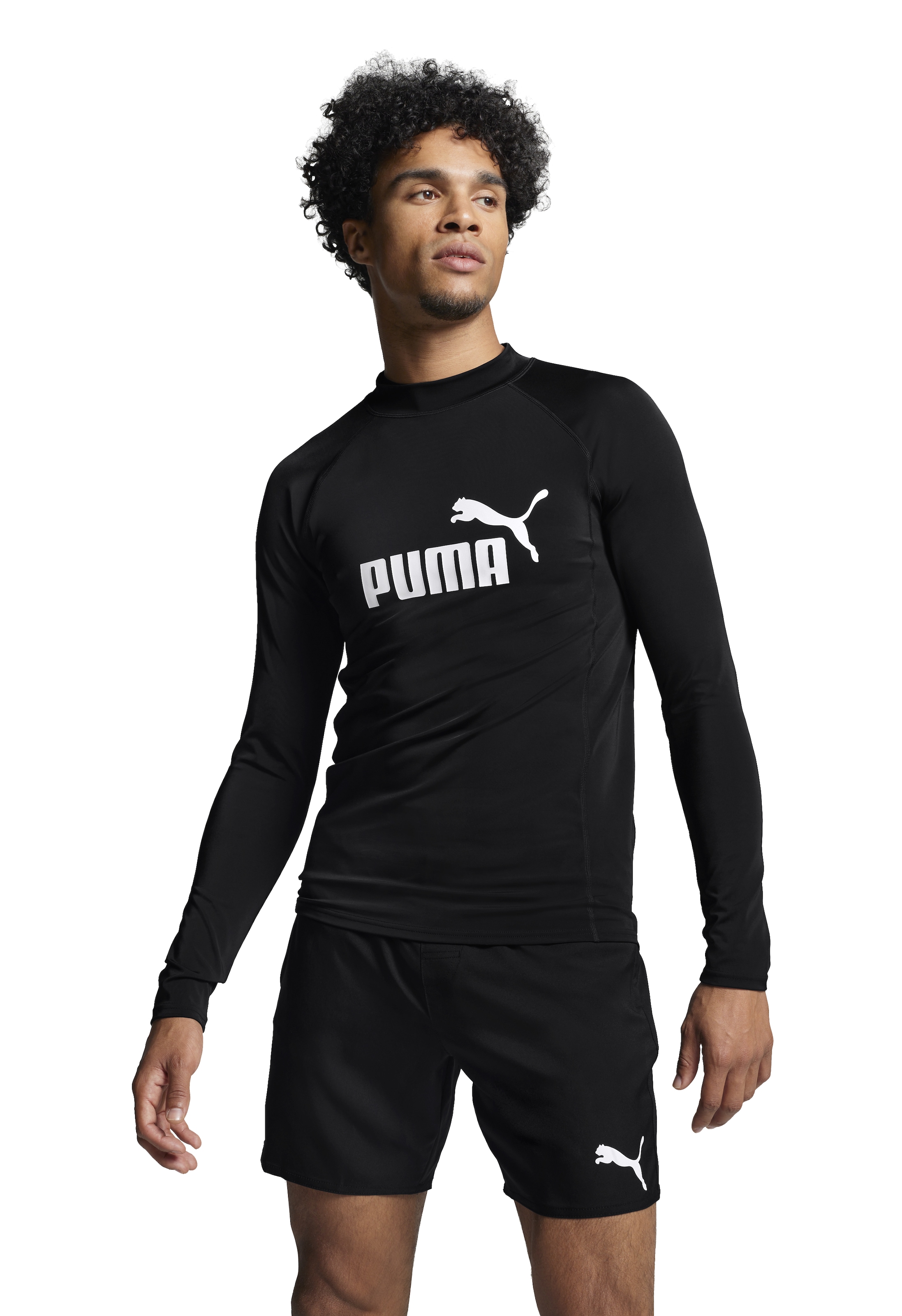PUMA Rash Guard »PUMA SWIM MEN LONG SLEEVE RASH GUARD« mit kleinem Stehkragen, lange Ärmel