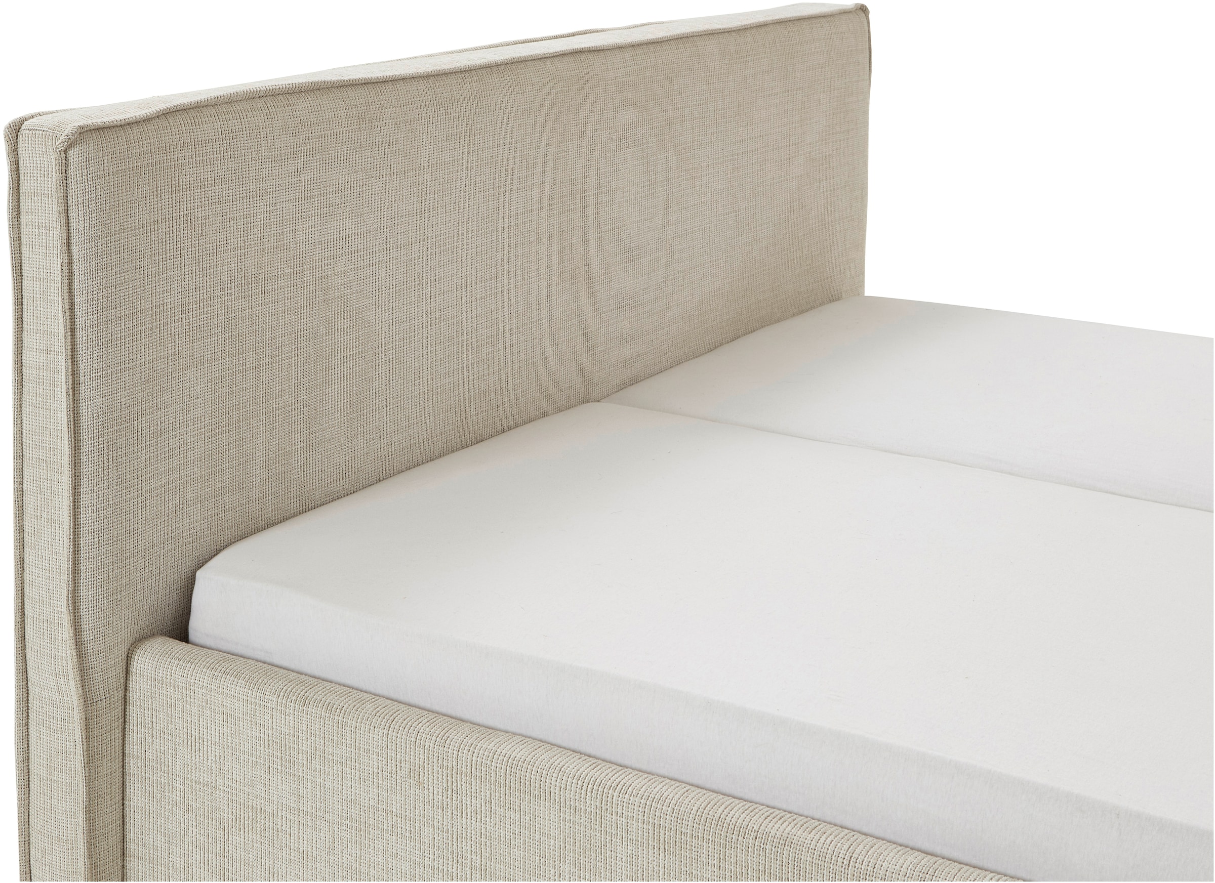 meise.möbel Polsterbett »Riva II« mit schwarzen Metallfüßen, wahlweise mit Bettkasten