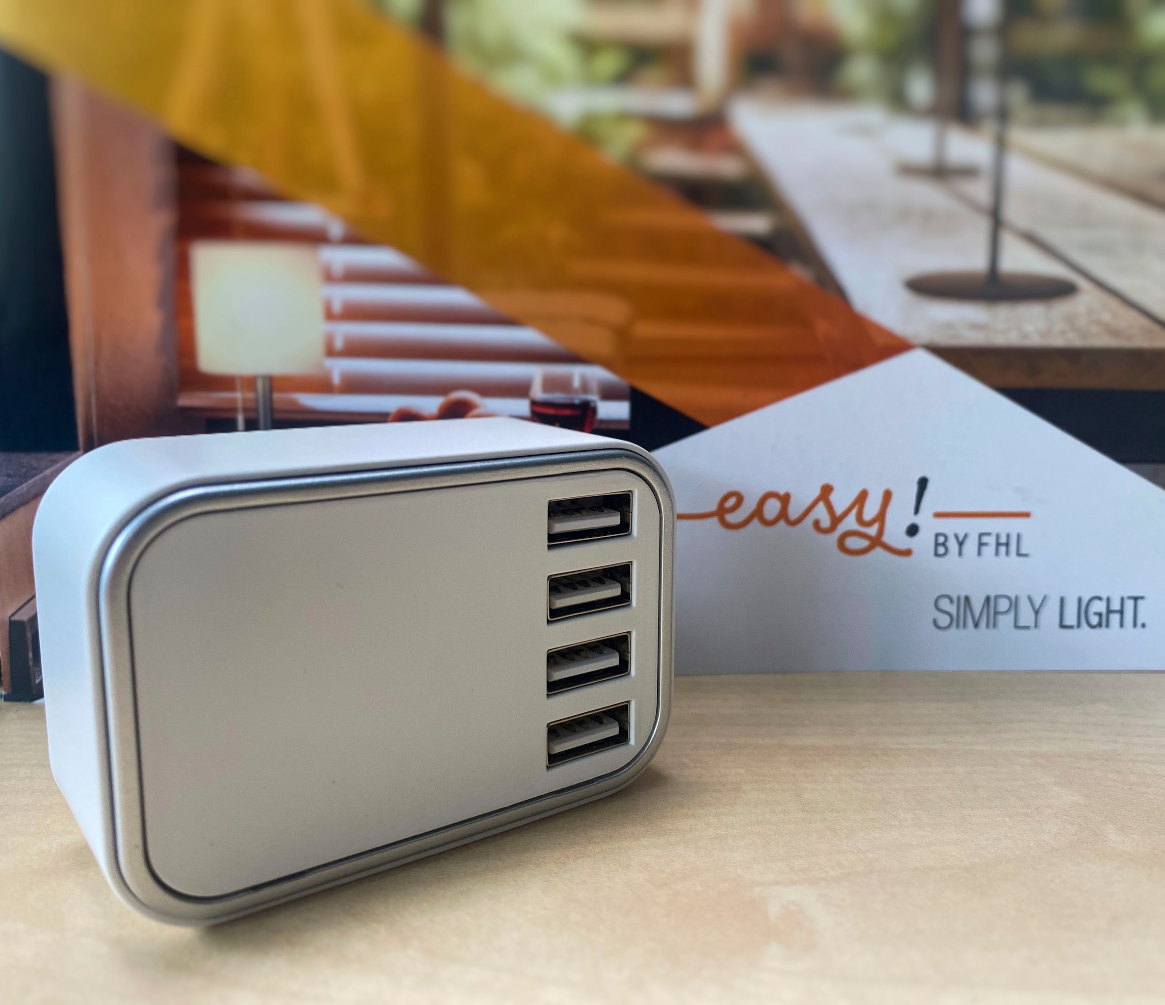 easy! BY FHL USB-Adapter »Hub Ladeadapter - 4 mal USB-Port«, Ladeadapter USB, Adapter, 4X USB-Port, Eurostecker, ohne USB-Kabel