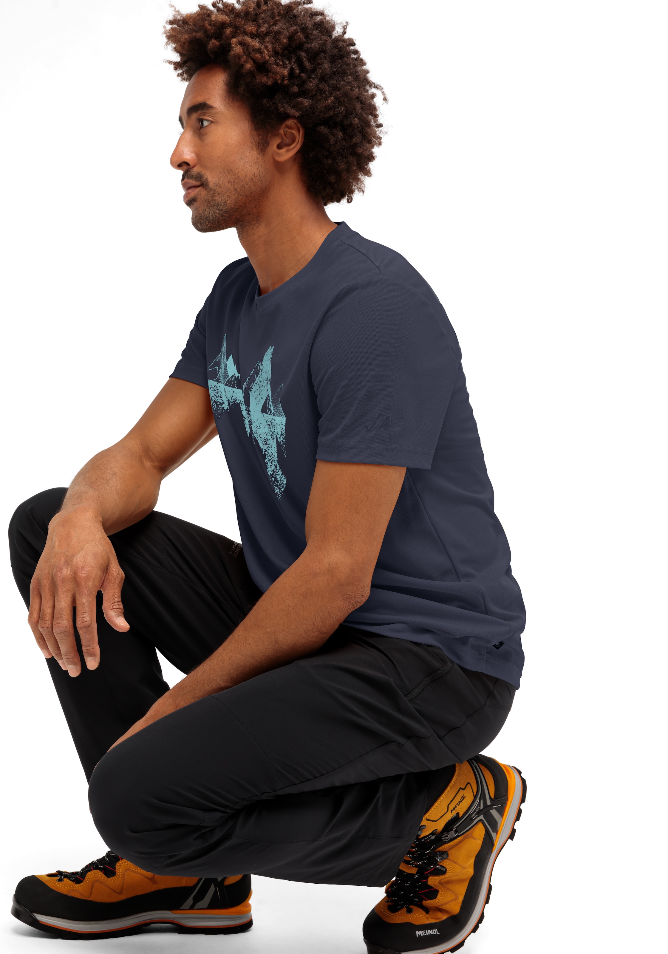 Maier Sports T-Shirt »Tilia Pique M« Herren Kurzarmshirt, leichtes Sommer Funktionsshirt, Rundhals, Reg Fit