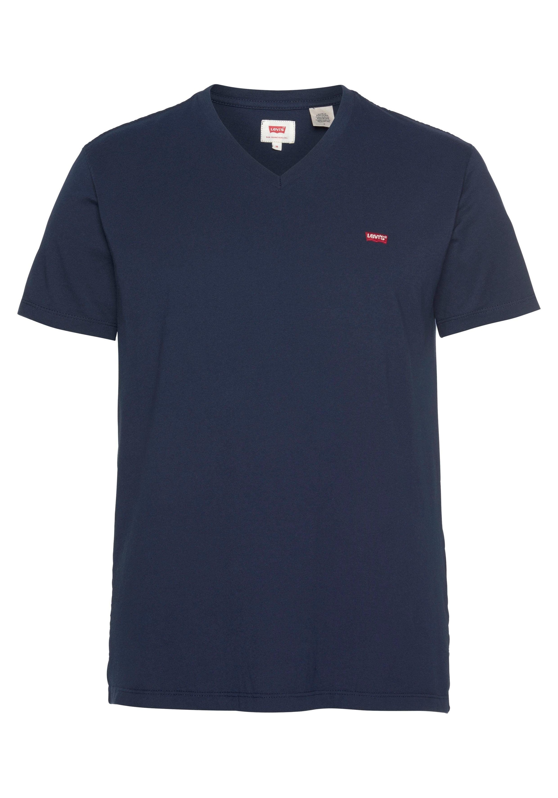 Levi's® V-Shirt »LE ORIGINAL HM VNECK« mit Logostickerei