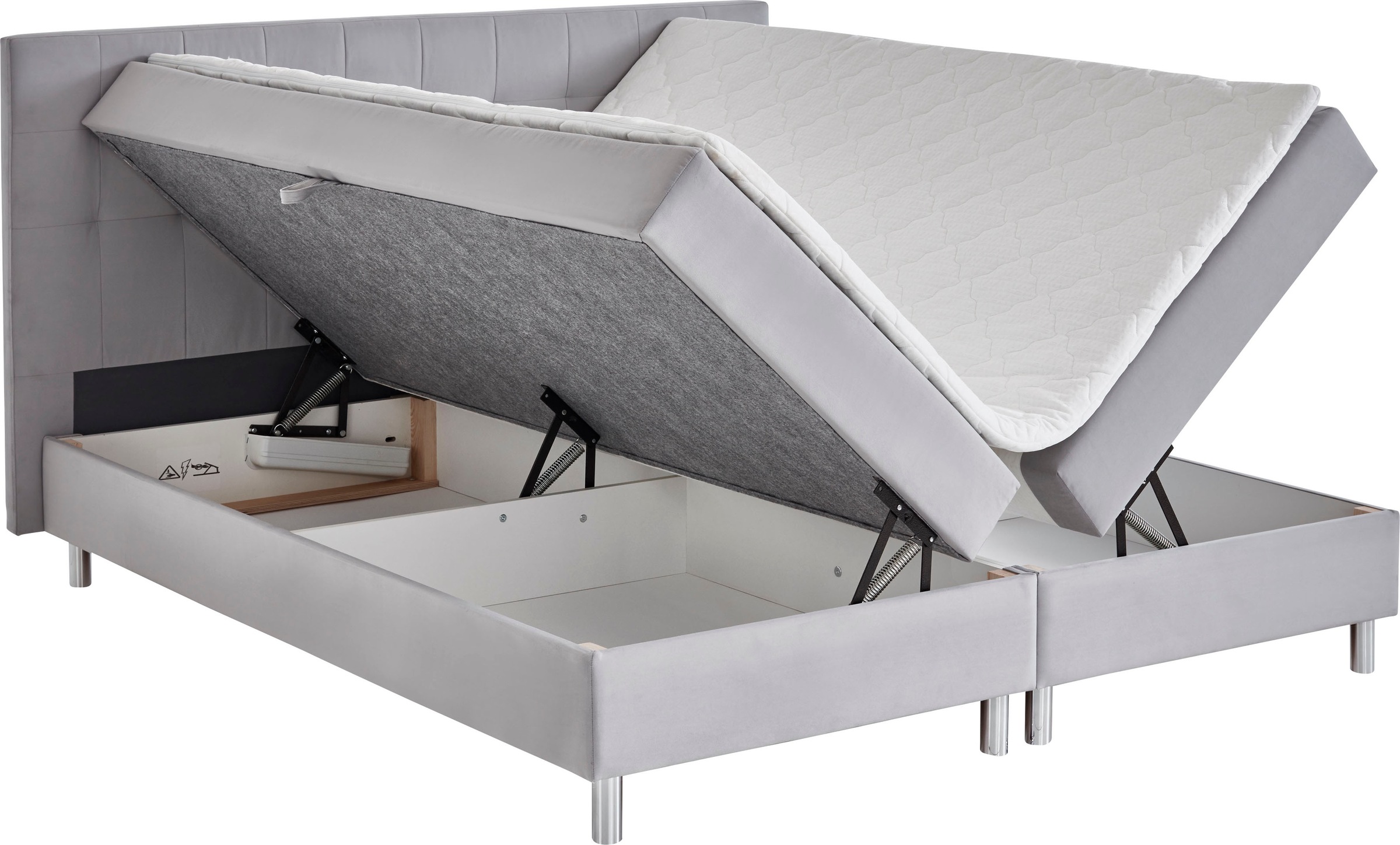 ATLANTIC home collection Boxbett »Holly«, mit Taschen-Federkernmatratze und Topper, wahlweise mit Bettkasten