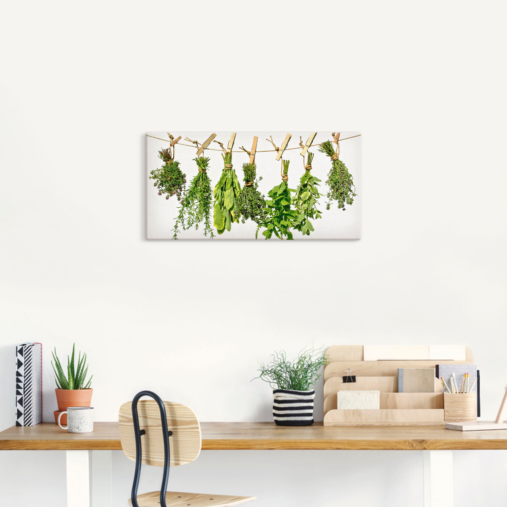 Artland Wandbild »Kräuter«, Pflanzen, (1 St.), als Alubild, Outdoorbild, Leinwandbild, Poster, Wandaufkleber
