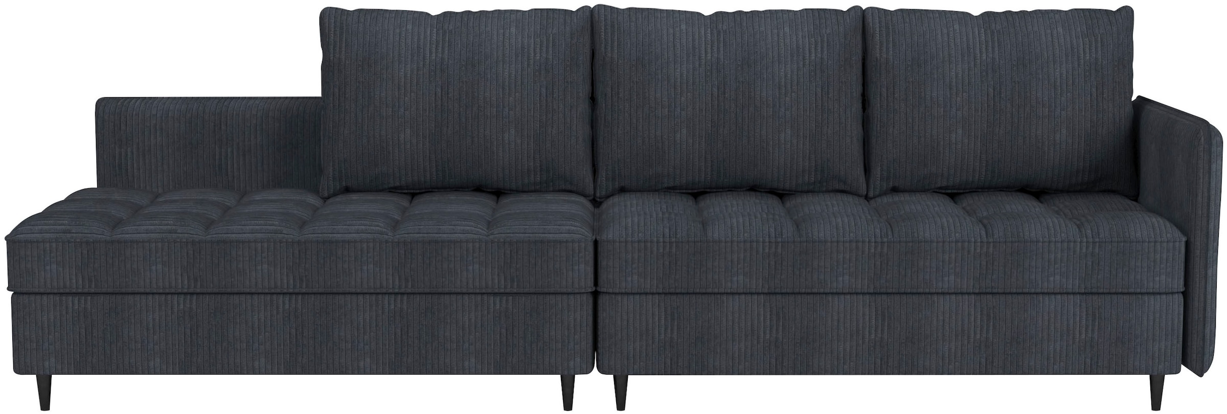 Dorel Home Ecksofa »LINDHUS, L-Form, verschiedene Stellvarianten, Loungesofa, Schlaf-Liege«, Wohnlandschaft, mit Recamiere, großer Bettkasten, Cord, Chenille