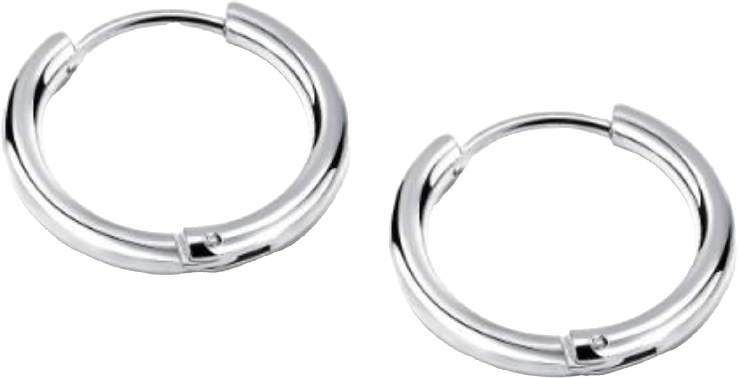 Firetti Schmuckset »Mulitpack Schmuck Geschenk Edelstahl Halskette Paar Creolen«, (Set, 3 tlg.)