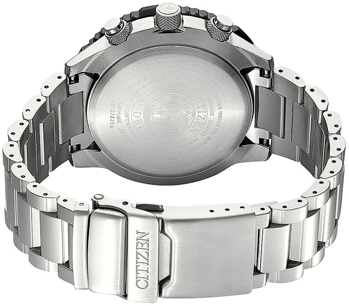 Citizen Funkchronograph »Promaster Sky«, Armbanduhr, Herrenuhr, Solar, Stoppfunktion, bis 20 bar wasserdicht
