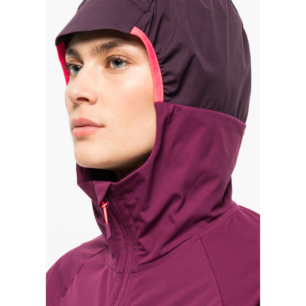 Jack Wolfskin Softshelljacke »EAGLE PEAK II HOODY W«, mit Kapuze