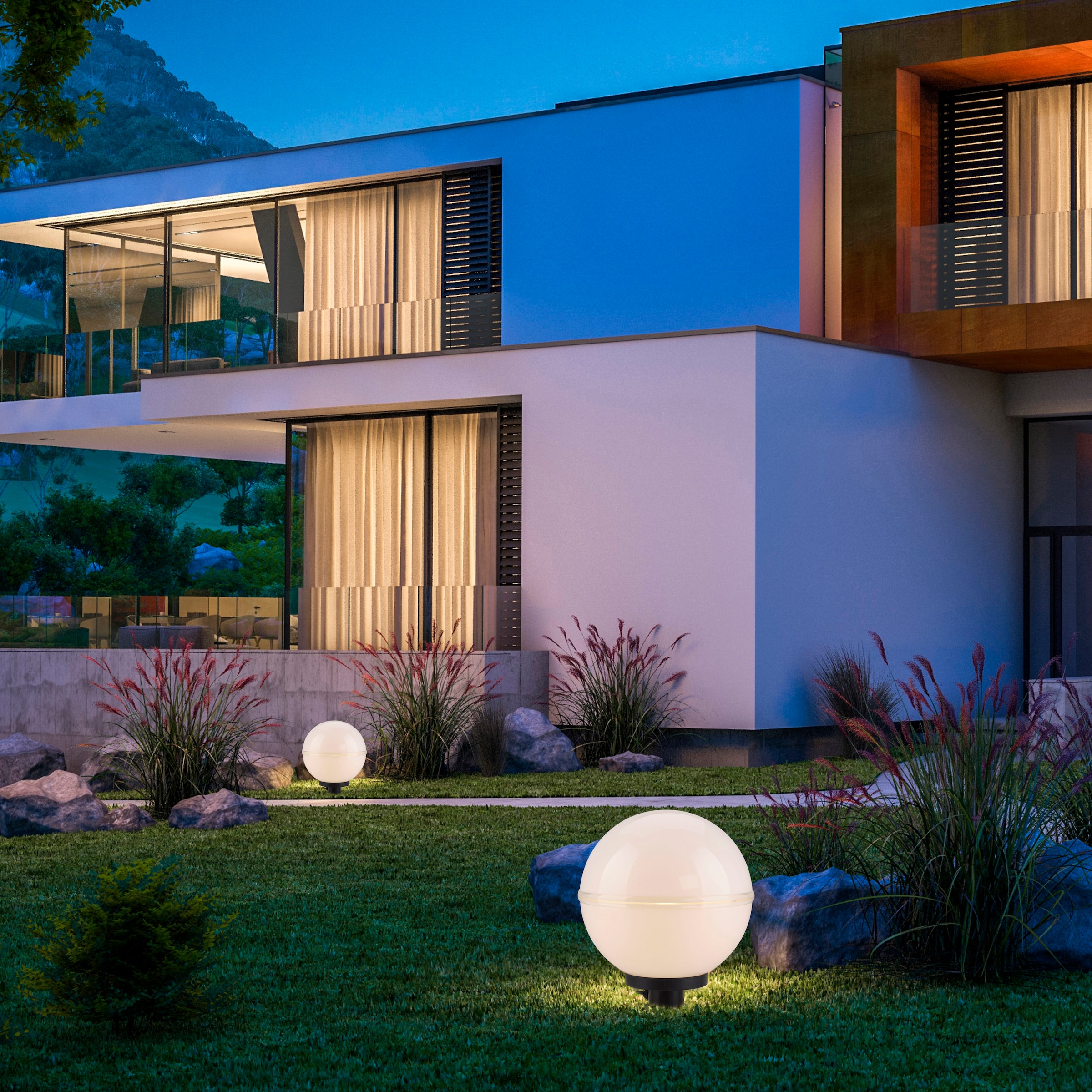 JUST LIGHT Kugelleuchte »HEMIS« E27 1 Stk. ExklusiveE27, IP44