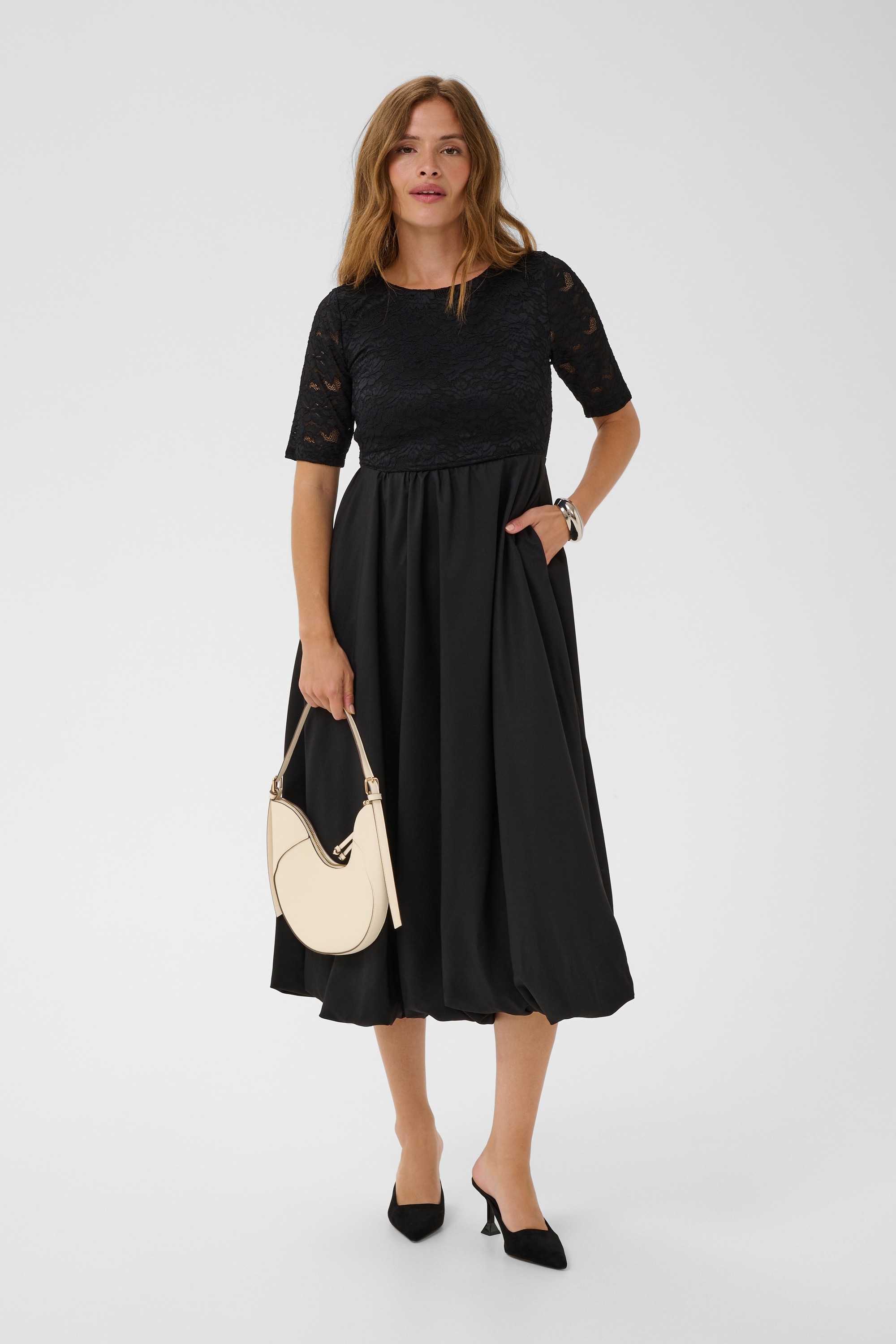 KAFFE Midikleid »Damen Kleid KAkiri«