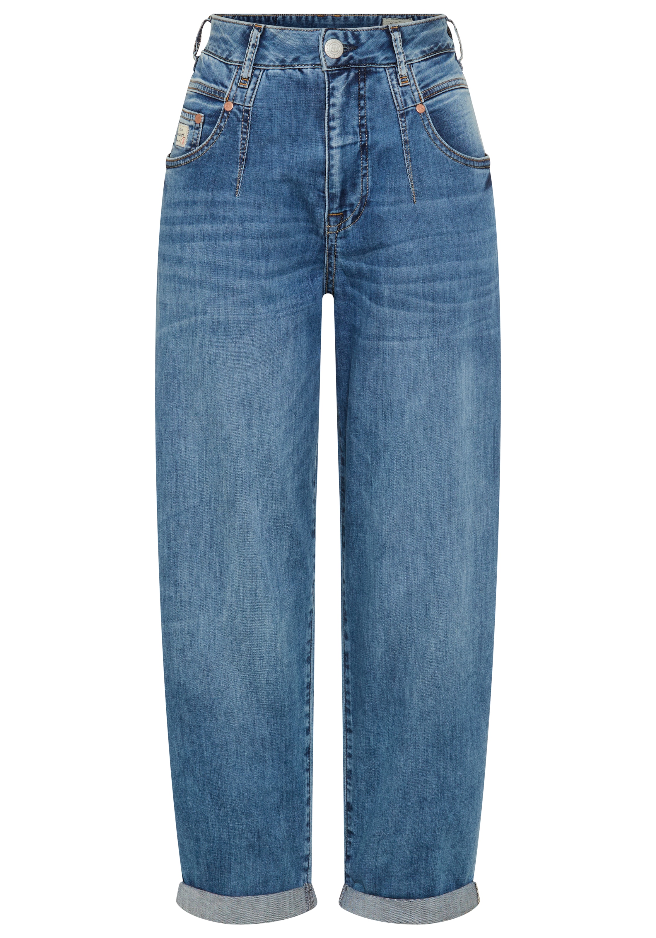 Herrlicher Straight-Jeans »Brooke Denim Light« krempelbar