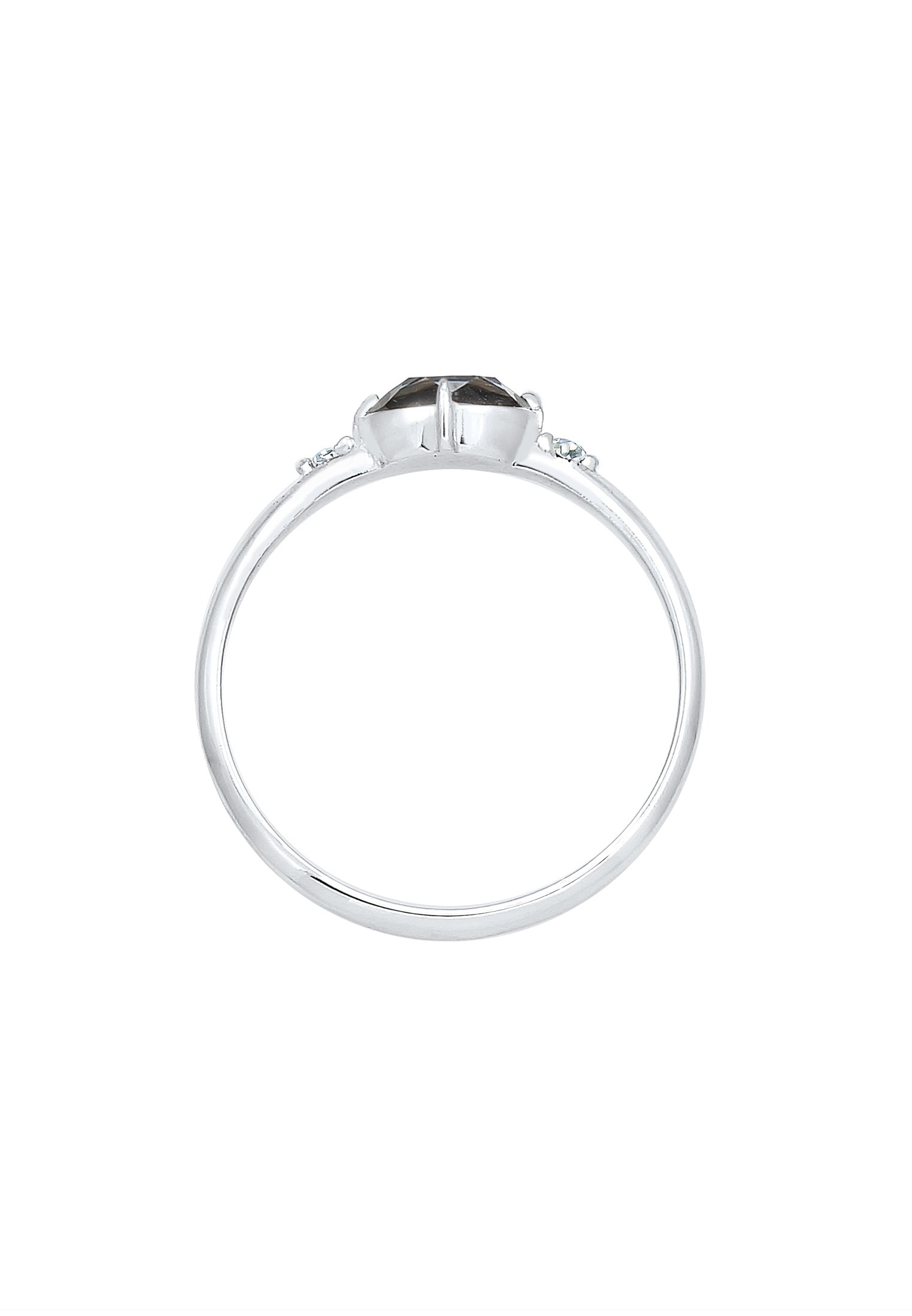 Elli Verlobungsring »Ring Bandring Kristalle 925 Silber«