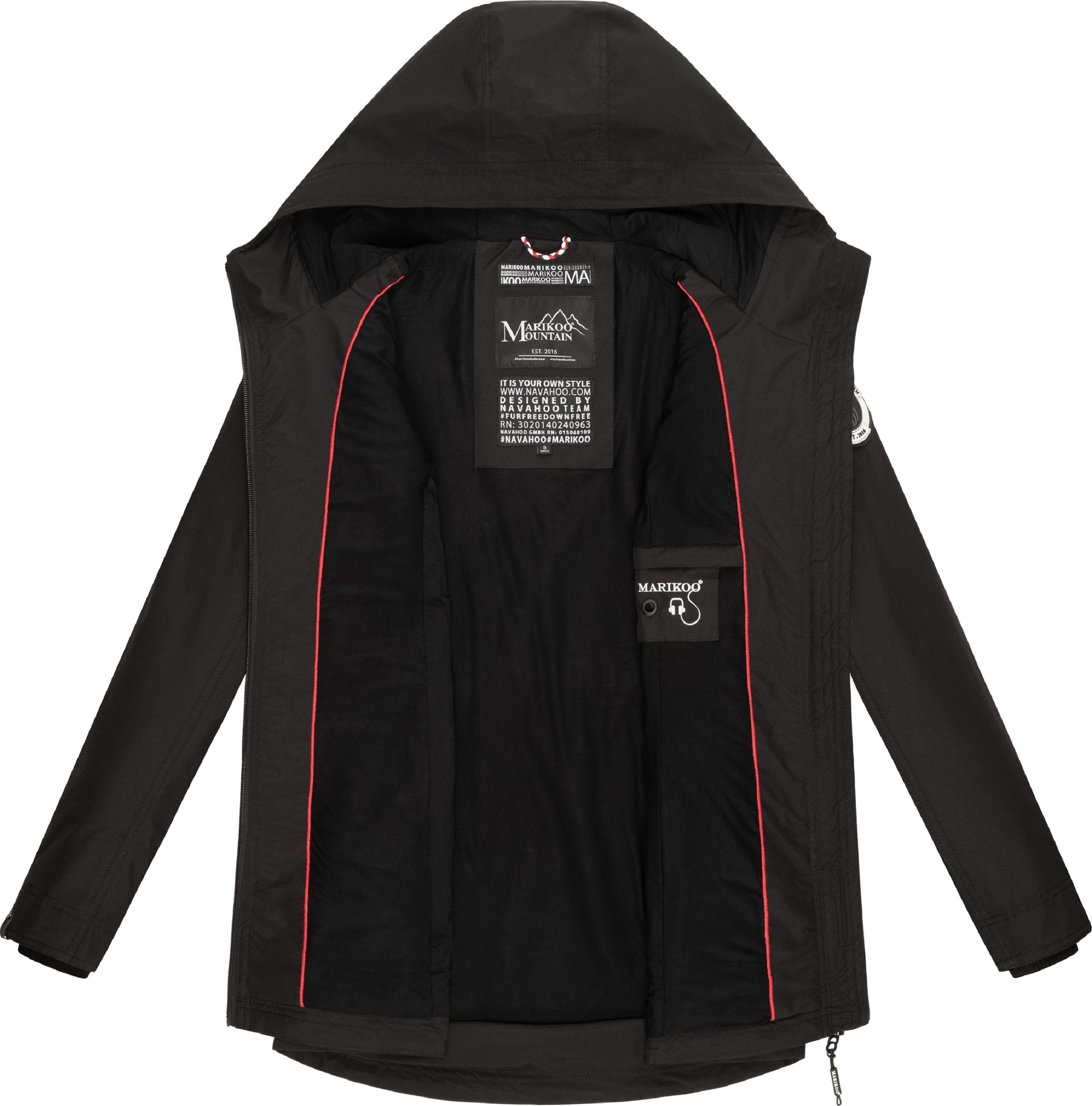 Marikoo Outdoorjacke »Outdoorjacke Honigbeere«, mit Kapuze