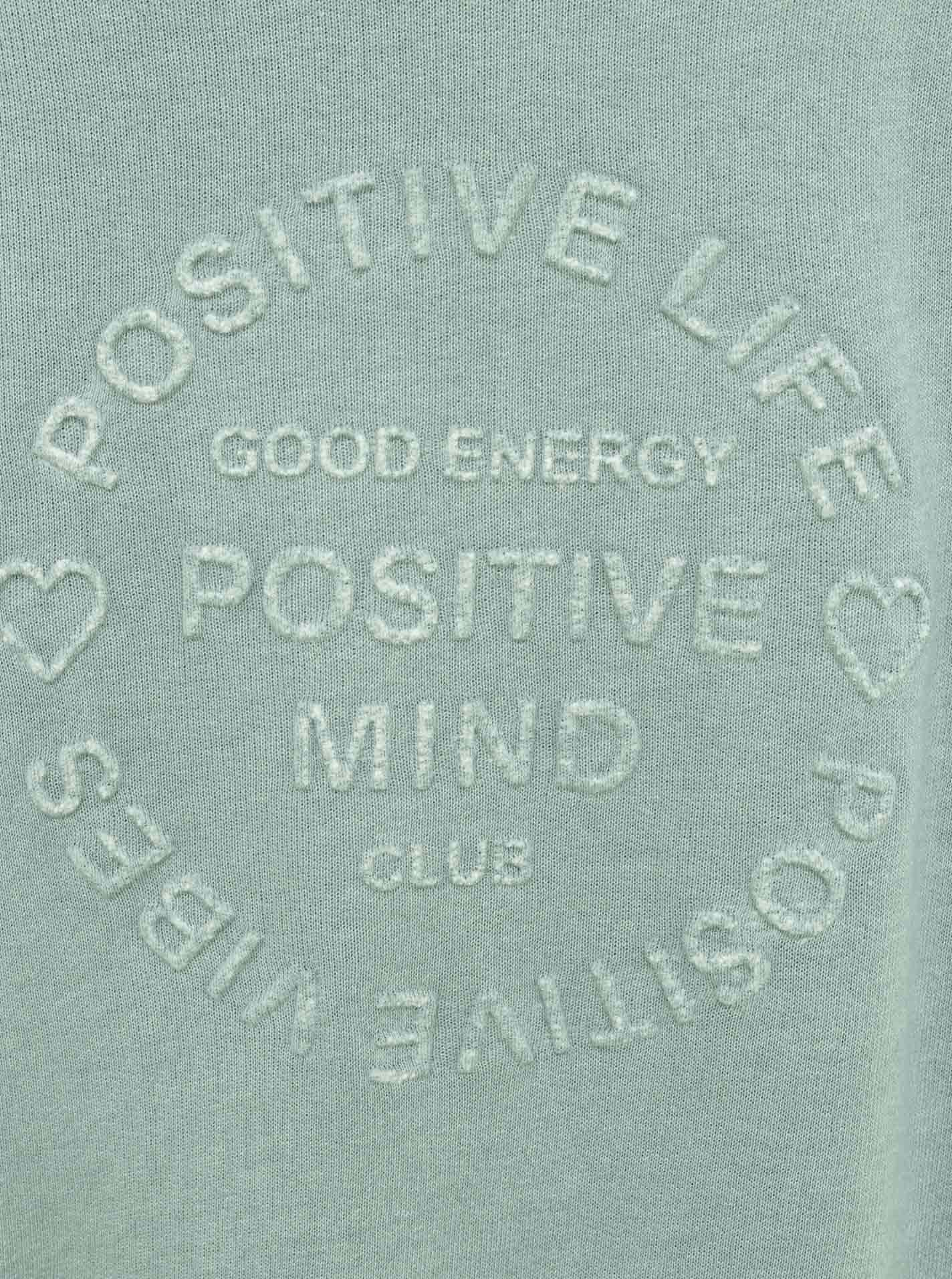 Zwillingsherz Jerseymantel »"Positive Mind"«, mit hohem Baumwollanteil