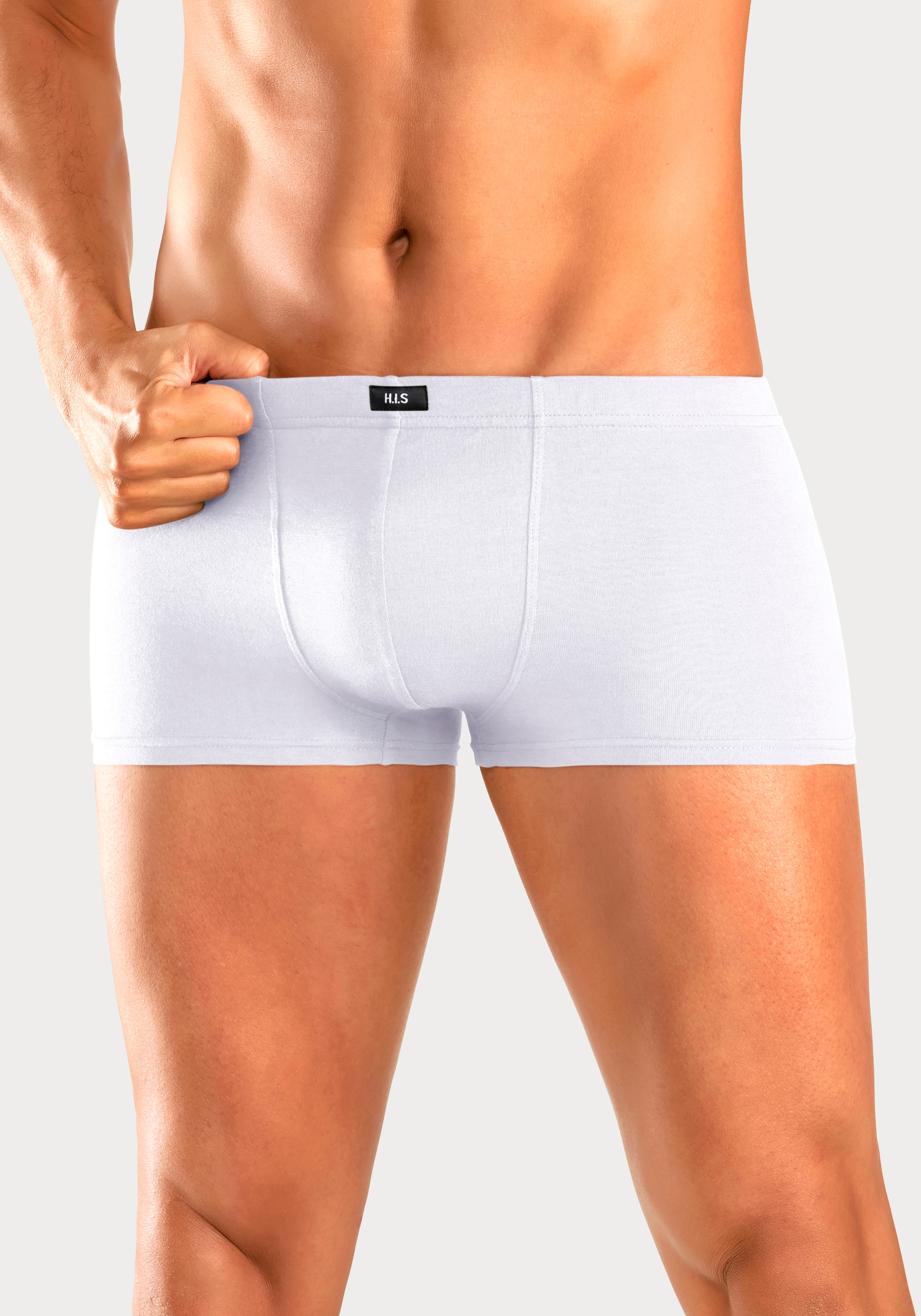 H.I.S Hipster, (Packung, 5 St.), Boxershorts aus Baumwollstretch