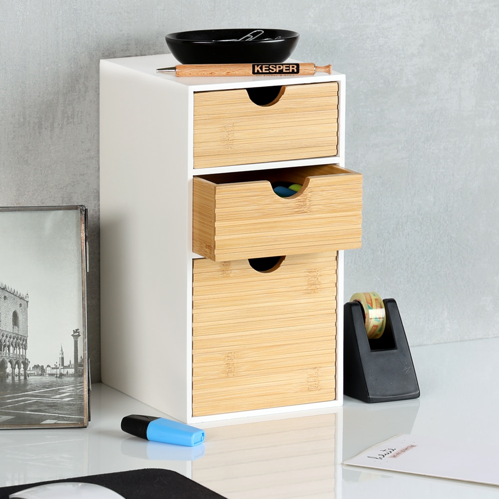 KESPER® Organizer »Küchenregal, Aufbewahrungsbox, FSC®-zertifiziert« Mini-Kommode mit 3 Schubladen