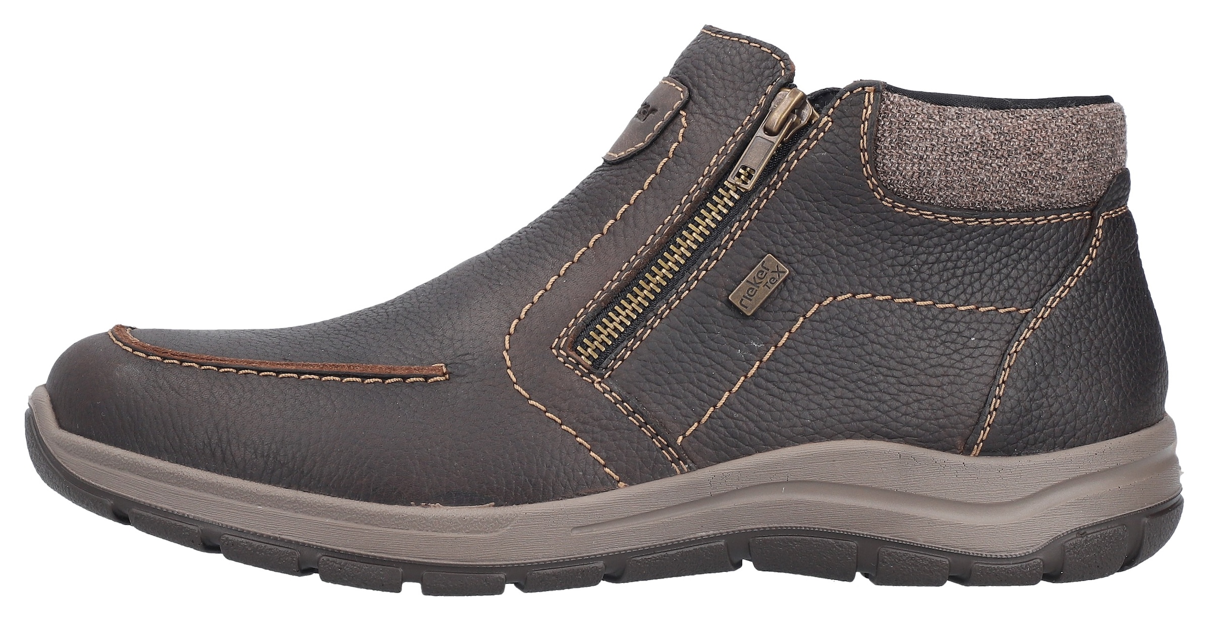 Rieker Winterboots  , Stiefelette, Komfortschuh mit zwei praktischen Reißverschlüssen