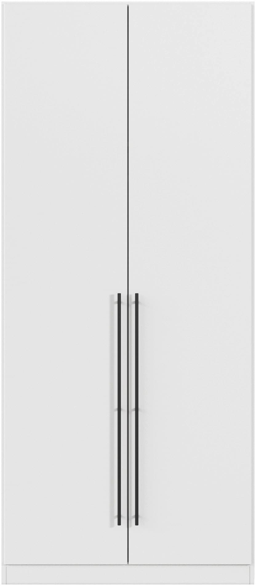rauch Kleiderschrank »Drehtürenschrank Schrank Garderobe Wäscheschrank Schlafzimmer AVOLA«, (in 3 verschiedenen Ausstattungen BASIC/CLASSIC/PREMIUM), mit hochwertigen Stangengriffen in Schwarz aus Metall MADE IN GERMANY