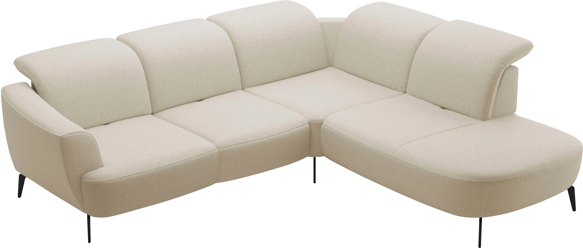 sit&more Ecksofa »Zoe«, ink.Sitztiefenverstellung, wahlweise mit Kopfteilverstellung