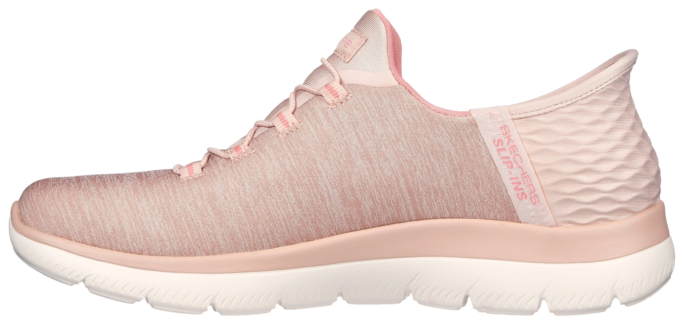Skechers Slipper »SUMMITS DAZZLING HAZE«, Slip Ins Sneaker, Freizeitschuh mit dezenten Kontrastdetails