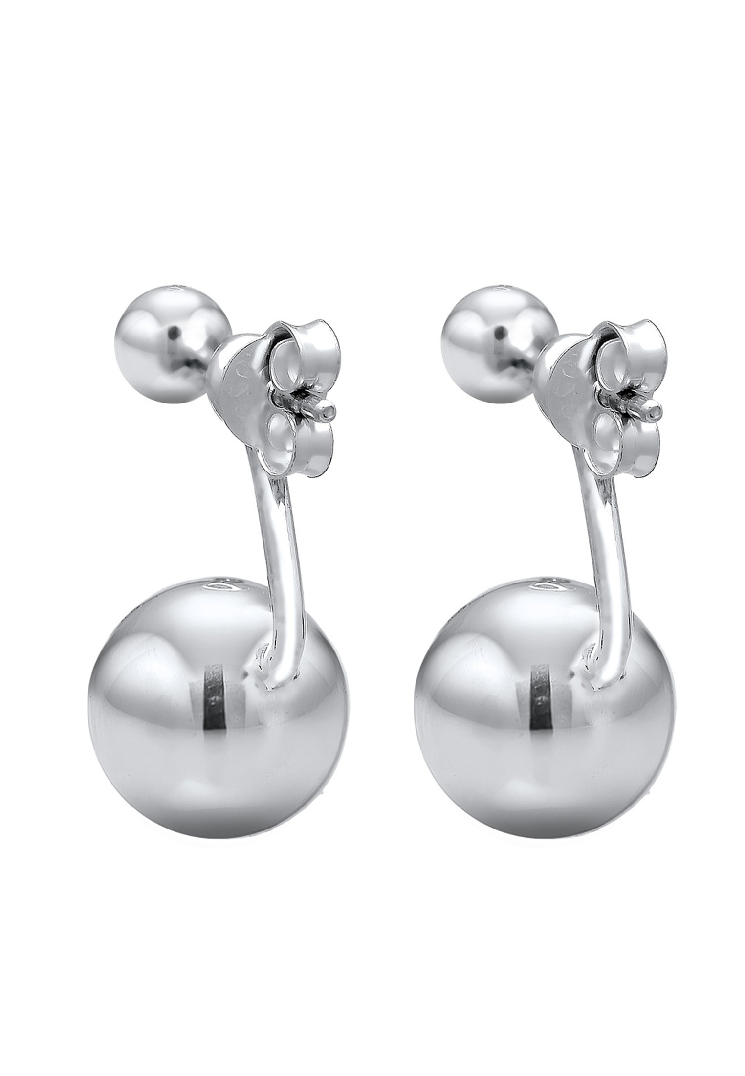 Elli Paar Ohrstecker »Ohrringe Front-Back Basic Trend Kugeln 925 Silber«